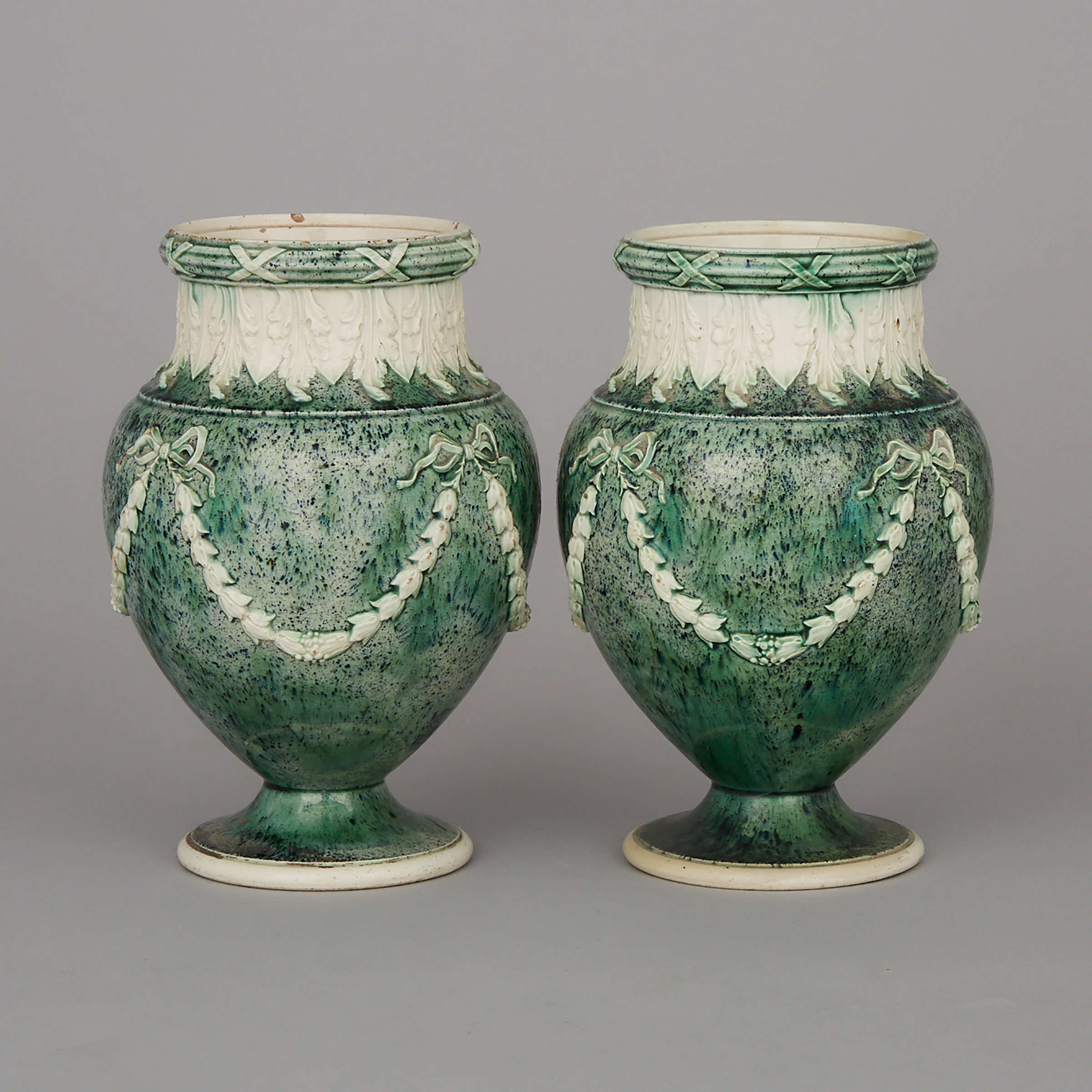 Pair of Wedgwood ‘Porphyry’ Vases, late 18th century