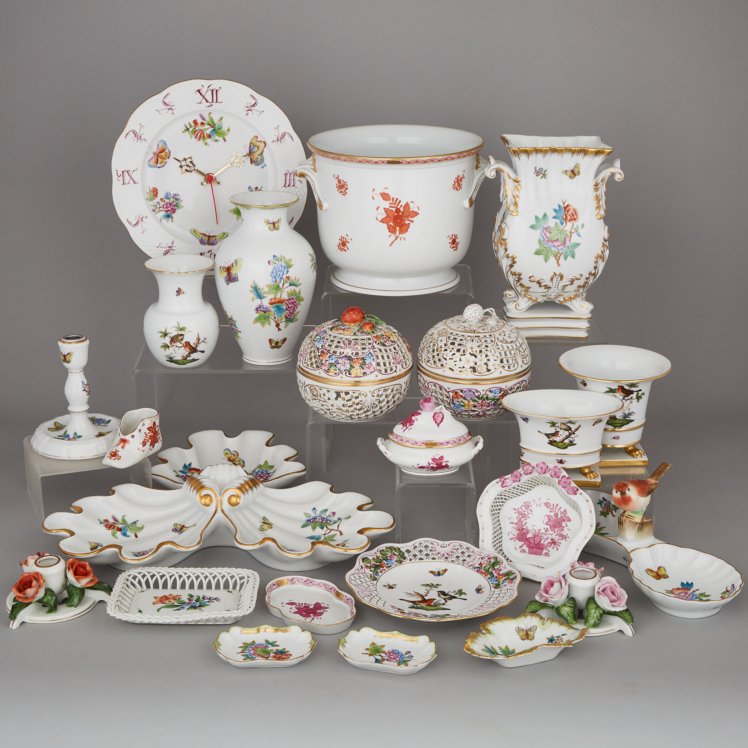 Group of Herend Porcelain, 20th century