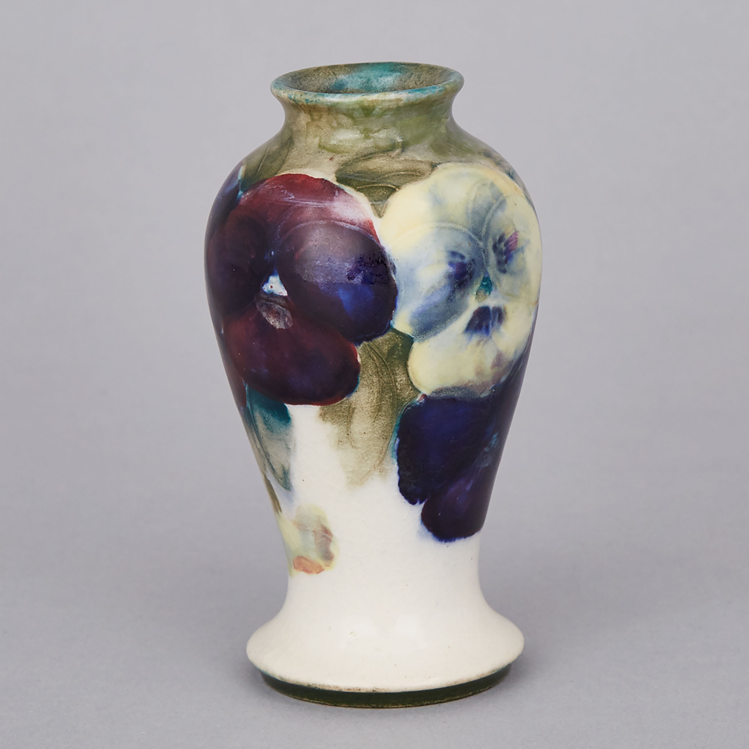 Moorcroft Small Pansy Vase, c.1914-16