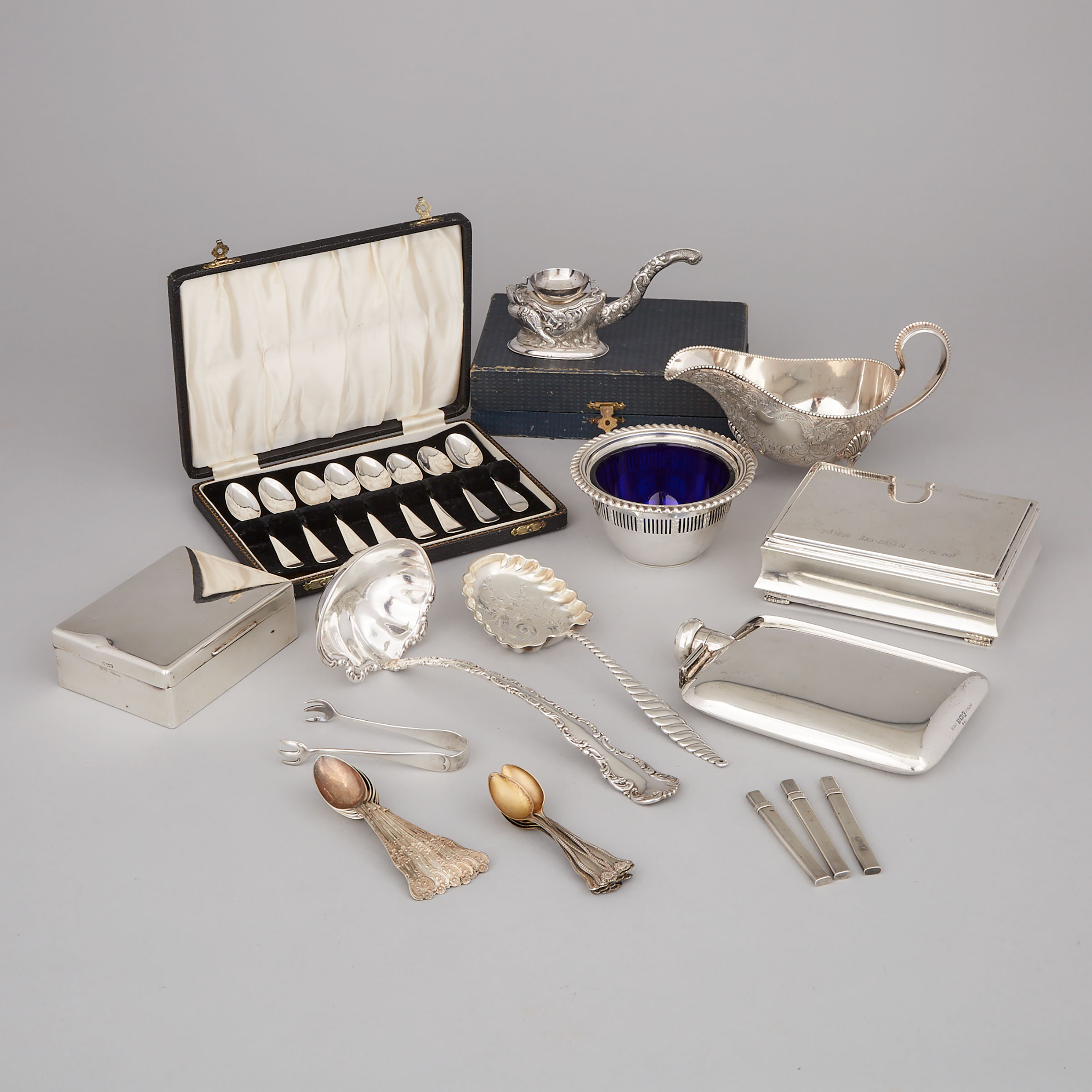 Group of North American, English, Scandinavian and Asian Silver, 20th century