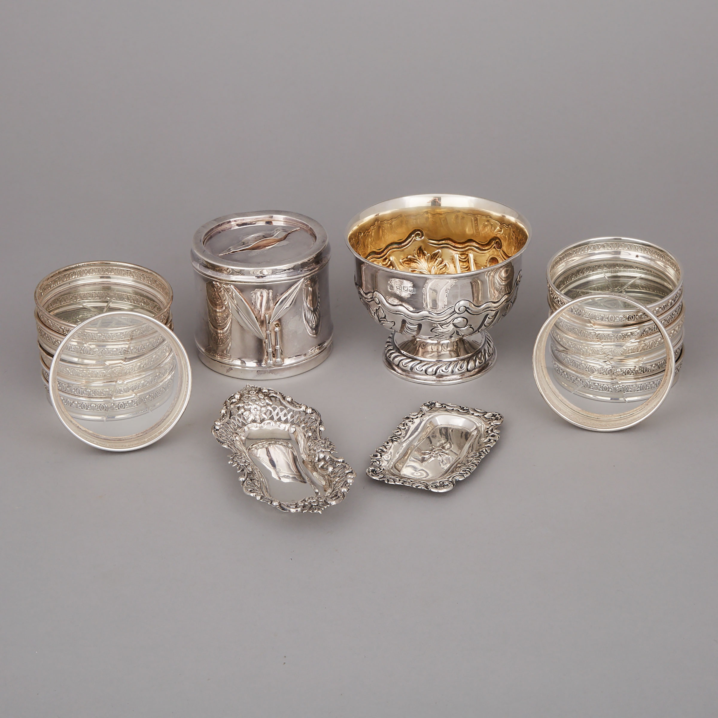 Group of North American, English and Asian Silver, late 19th/20th century