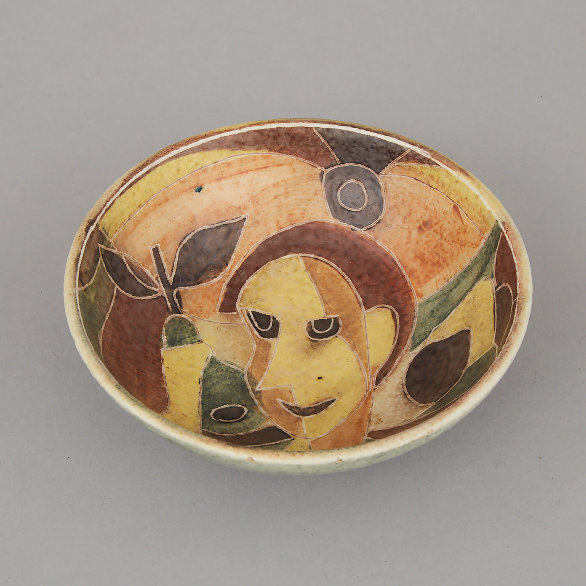 Brooklin Pottery Small Dish, Theo and Susan Harlander, 1960s