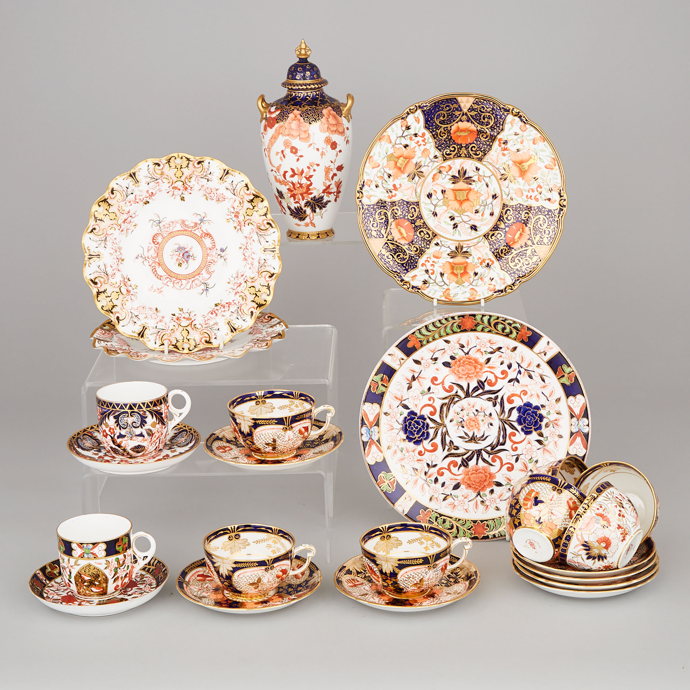 Group of Royal Crown Derby Tablewares, late 19th/early 20th century