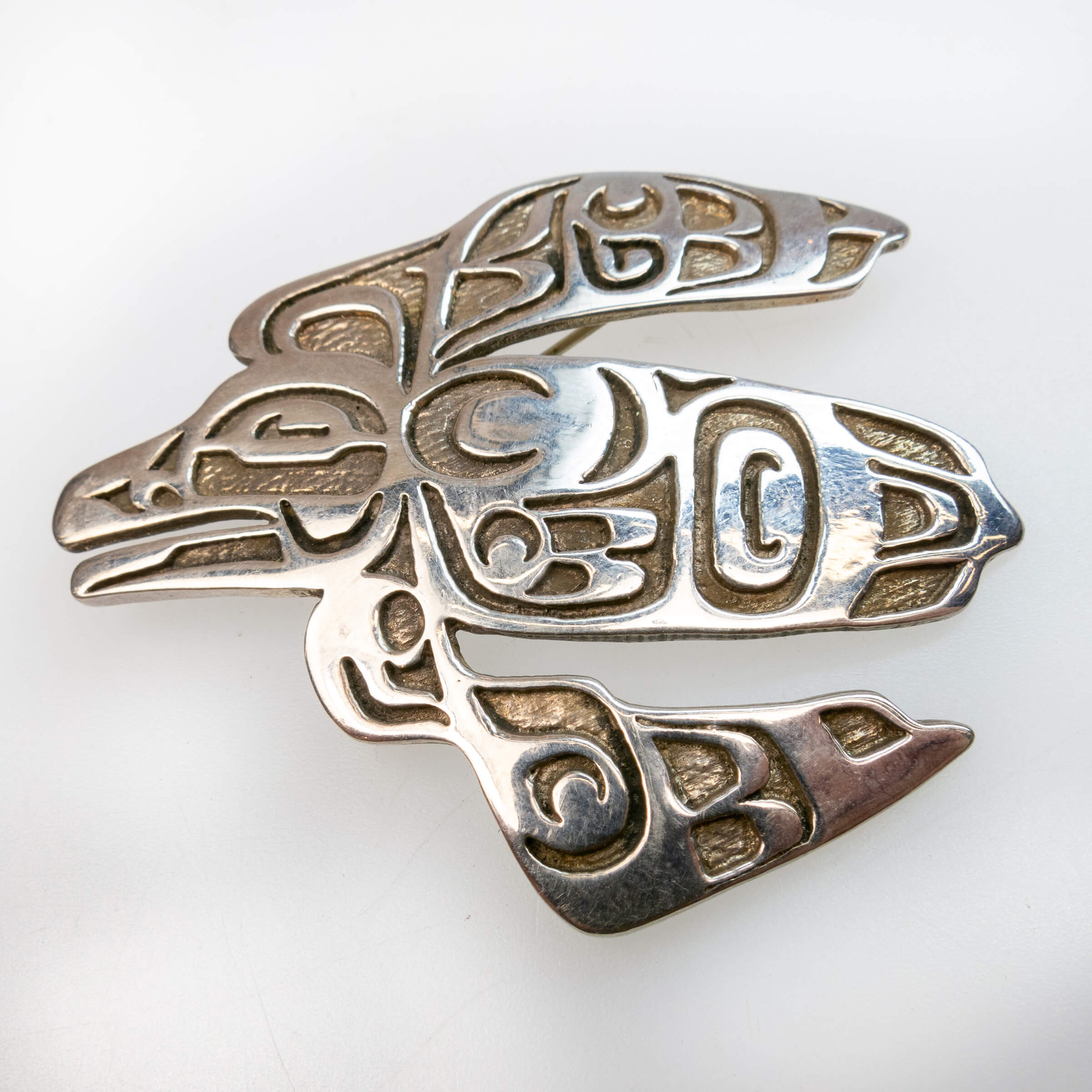 Tlingit Sterling Silver Brooch/Pendant