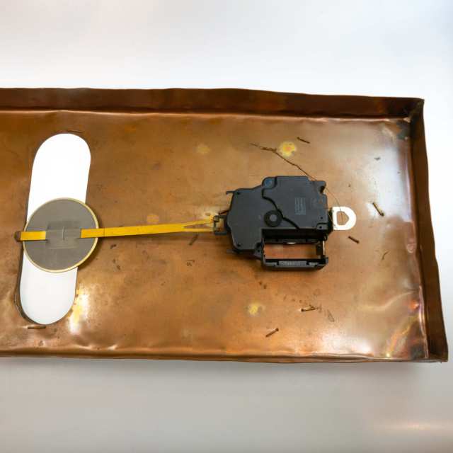 Rafael Alfandary Copper And Brass Wall Clock