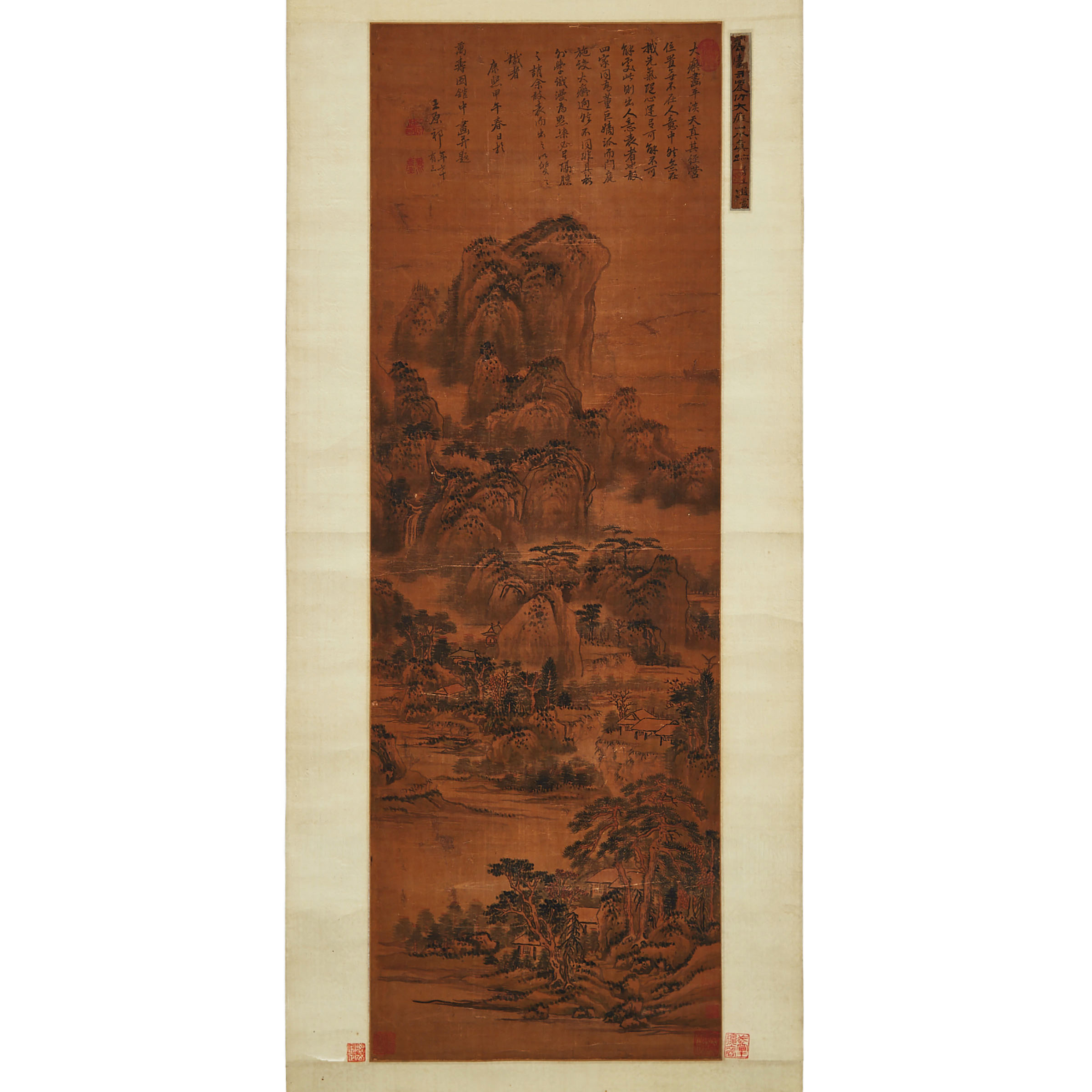 Attributed to Wang Yuanqi（1642～1715), Landscape, Scroll