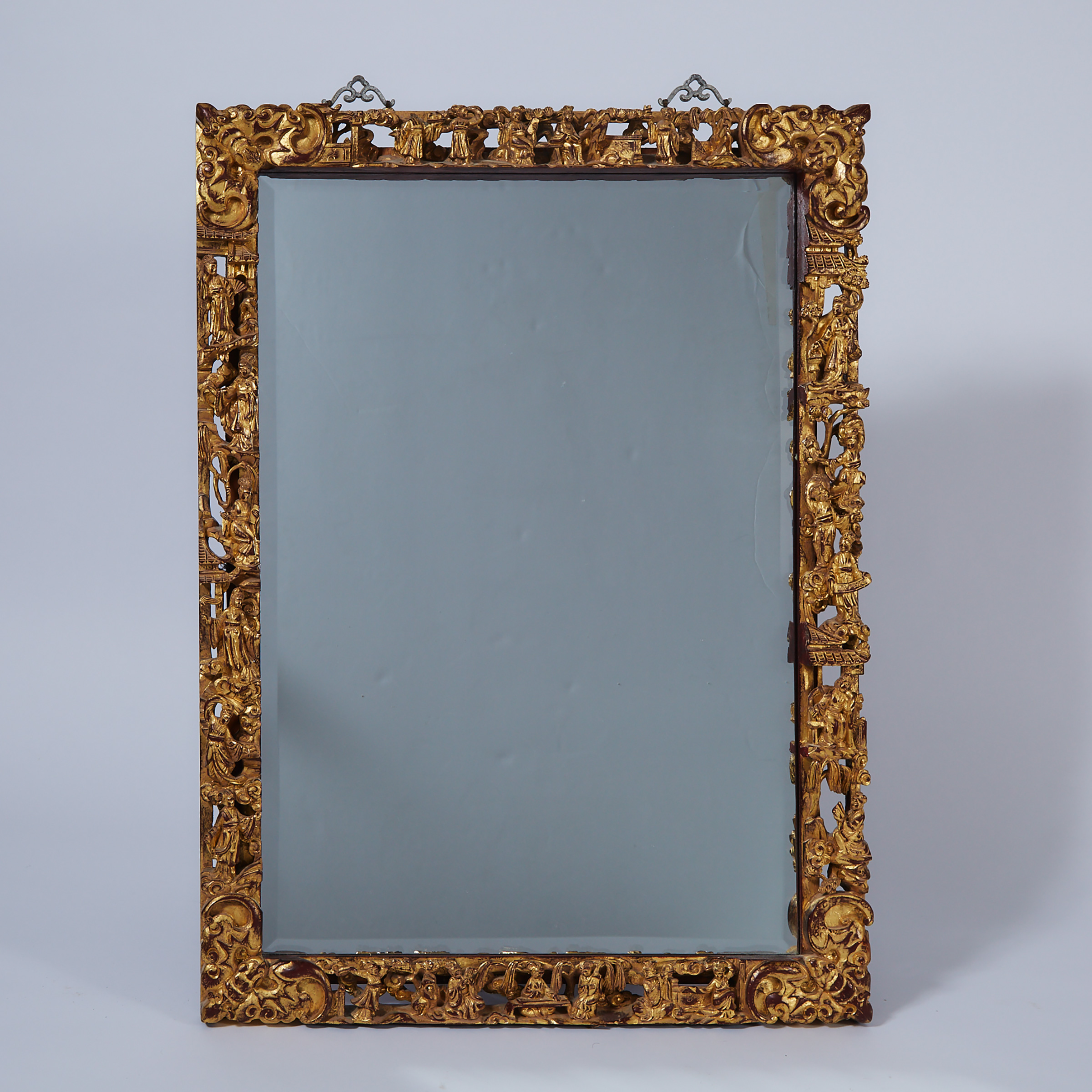 A Gilt Wood Frame Mirror, 19th Century