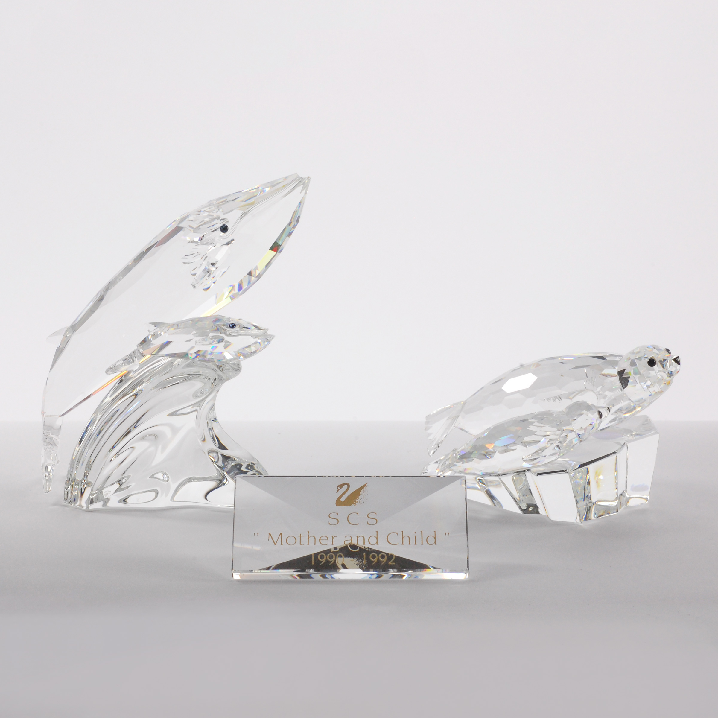 Swarovski Crystal ‘Care For Me’: Seals and Whales, 1991/1992