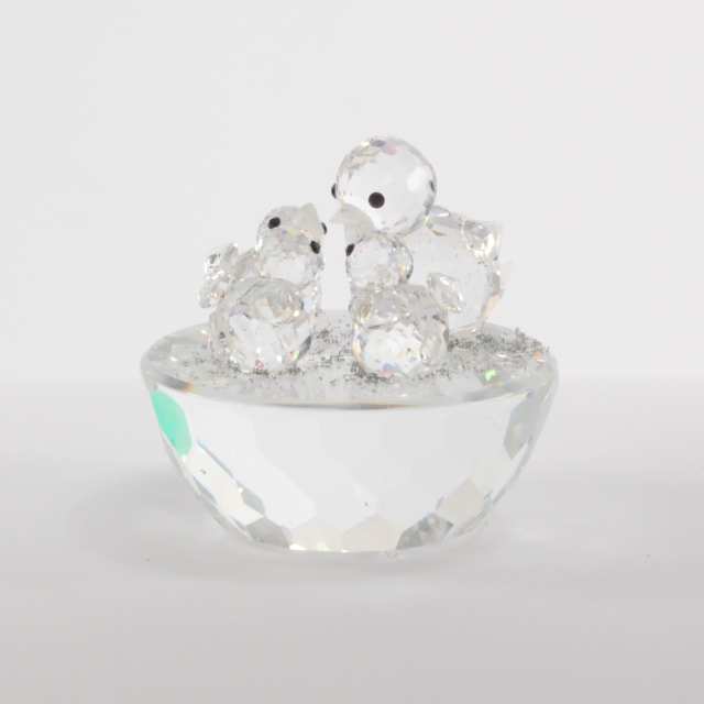 Nine Swarovski Crystal Decorative Objects, late 20th/early 21st century