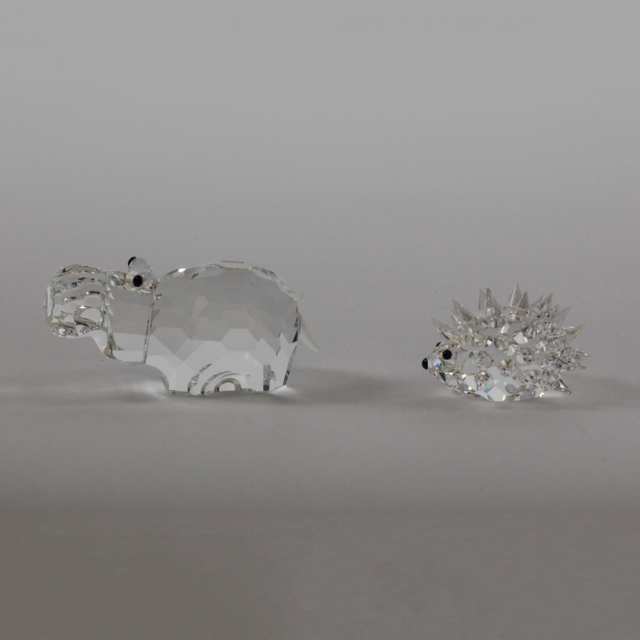 Eight Swarovski Crystal Animal Figurines, late 20th/early 21st century