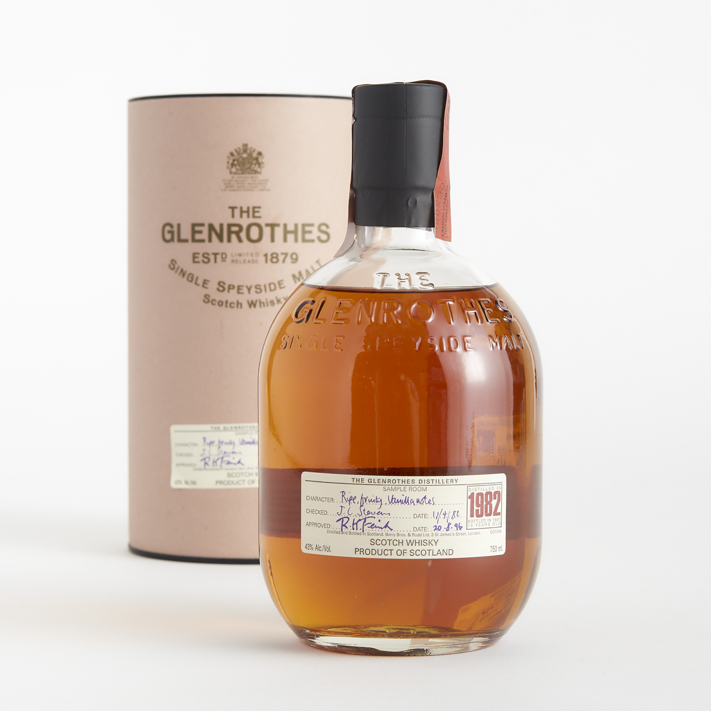 THE GLENROTHES SINGLE SPEYSIDE SCOTCH WHISKY 15 YEARS (ONE 750 ML)