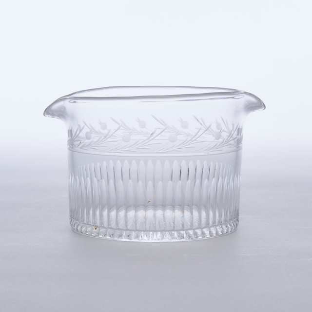 Twelve English Cut and Engraved Glass Rinsing Bowls, 19th century