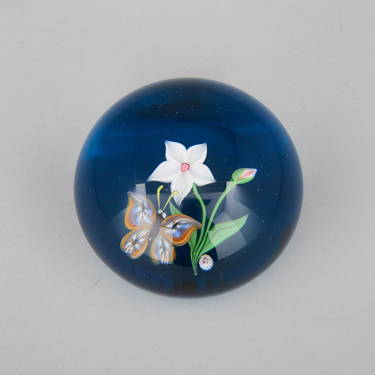 Baccarat Butterfly Paperweight, 1977