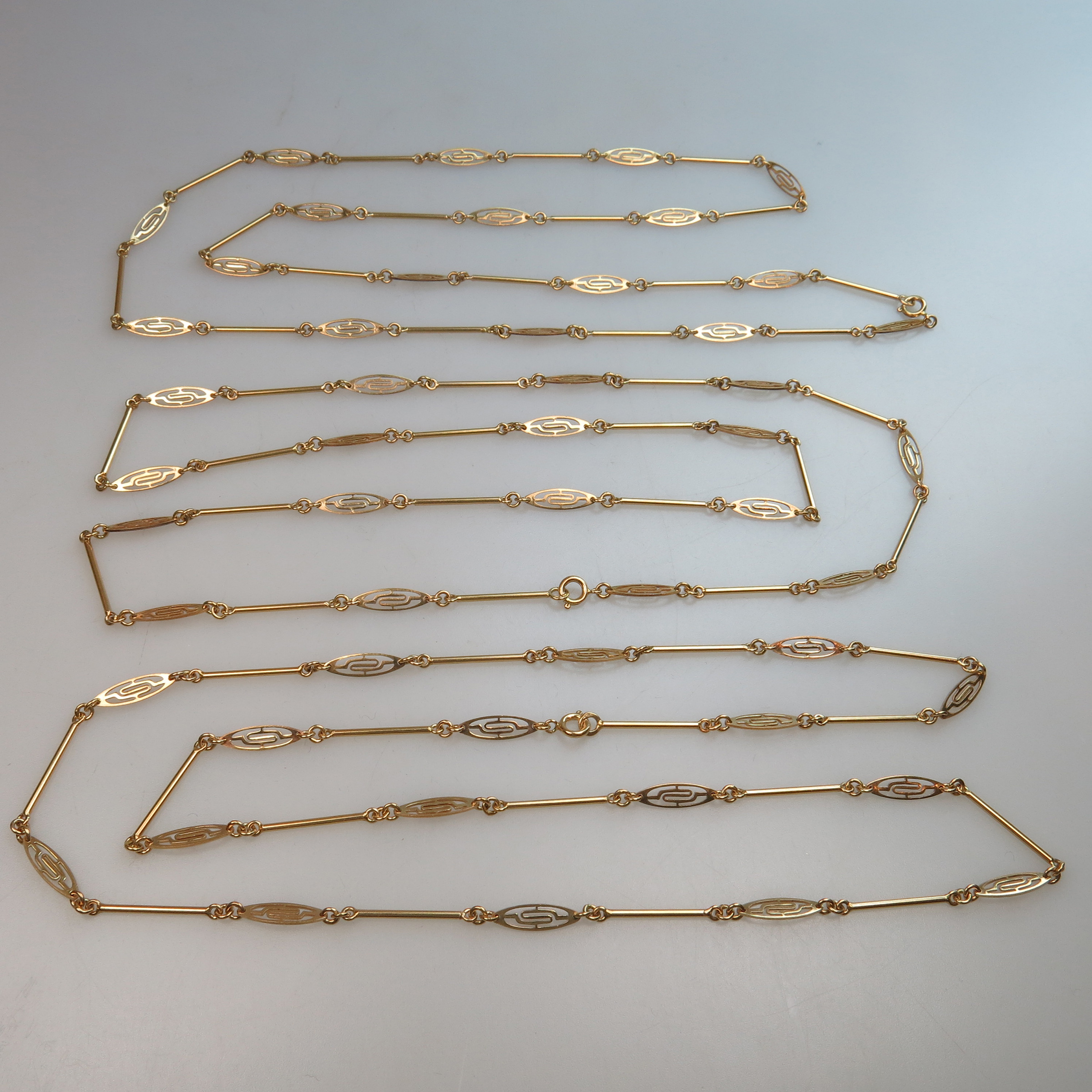 3 x 18k Yellow Gold Necklaces