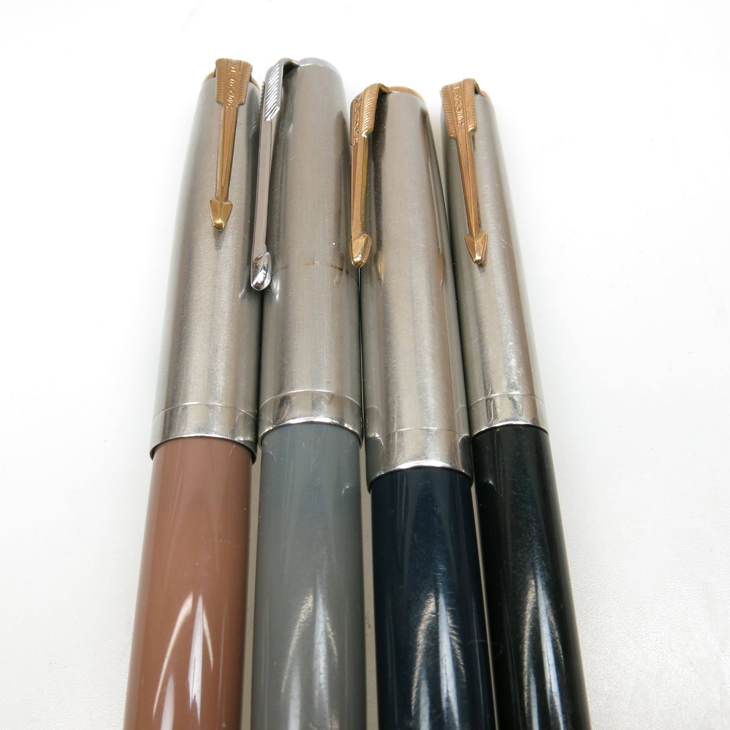 3 Parker 51 Fountain Pens And a Similar Mechanical Pencil