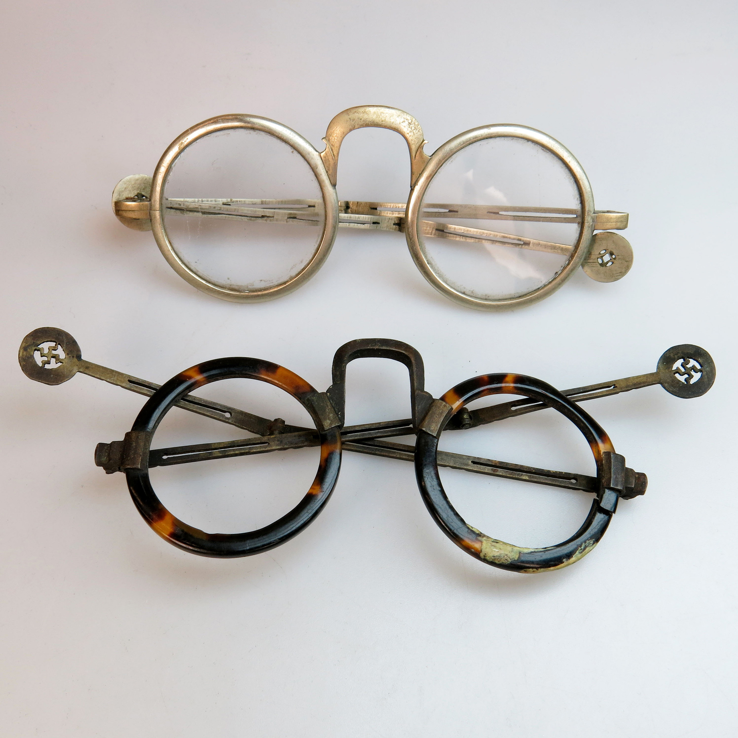 2 Pairs Of 19th Century Chinese Spectacles