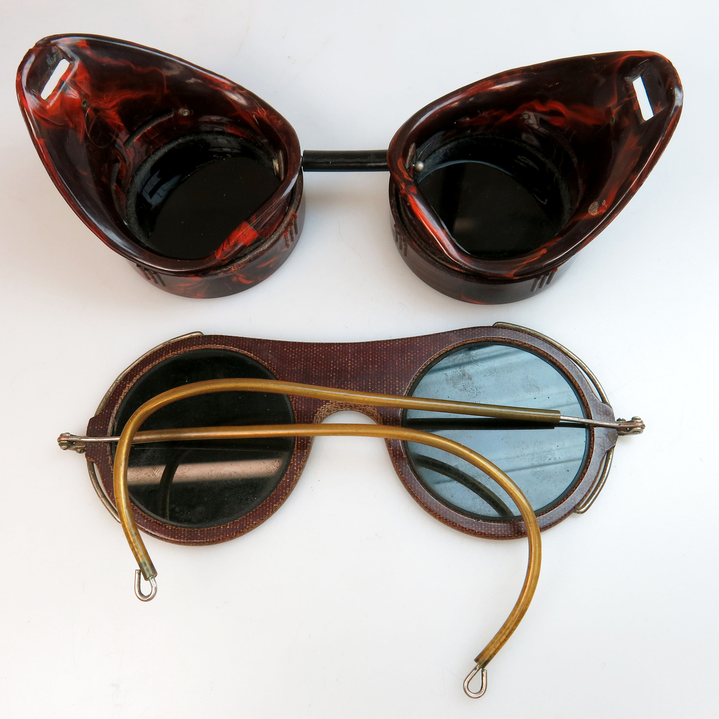 2 Pairs Of Vintage Welding Glasses