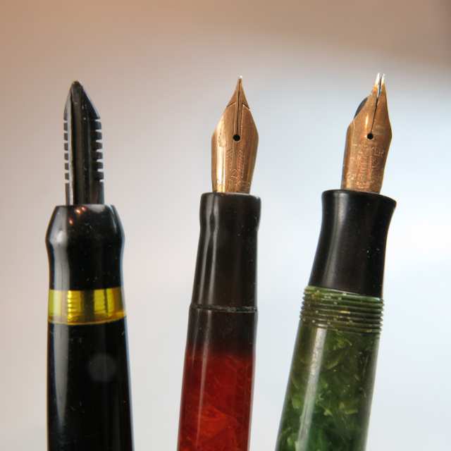 5 Various Tapered Desk Fountain Pens
