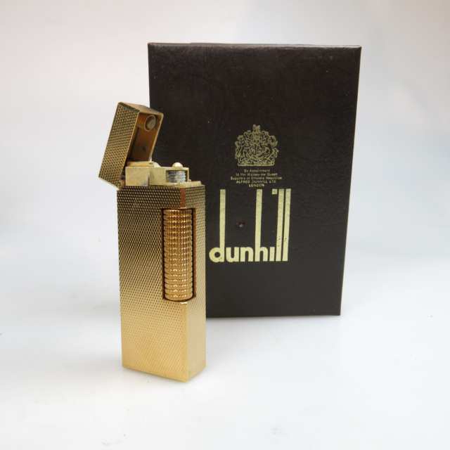 2 Dunhill Rollagas Gold-Plated Lighters