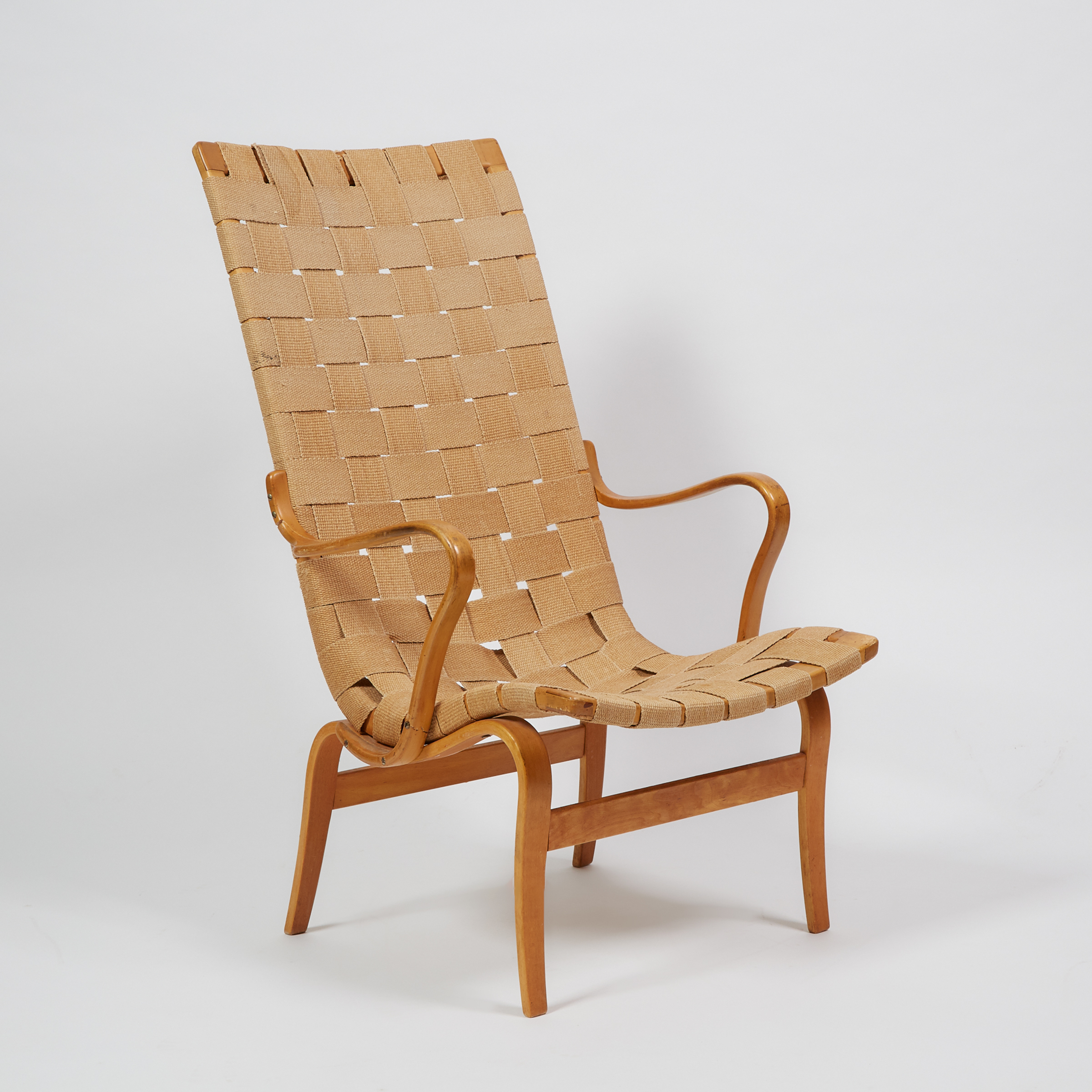 Bruno Mathsson ‘Eva’ High Back Open Arm Chair