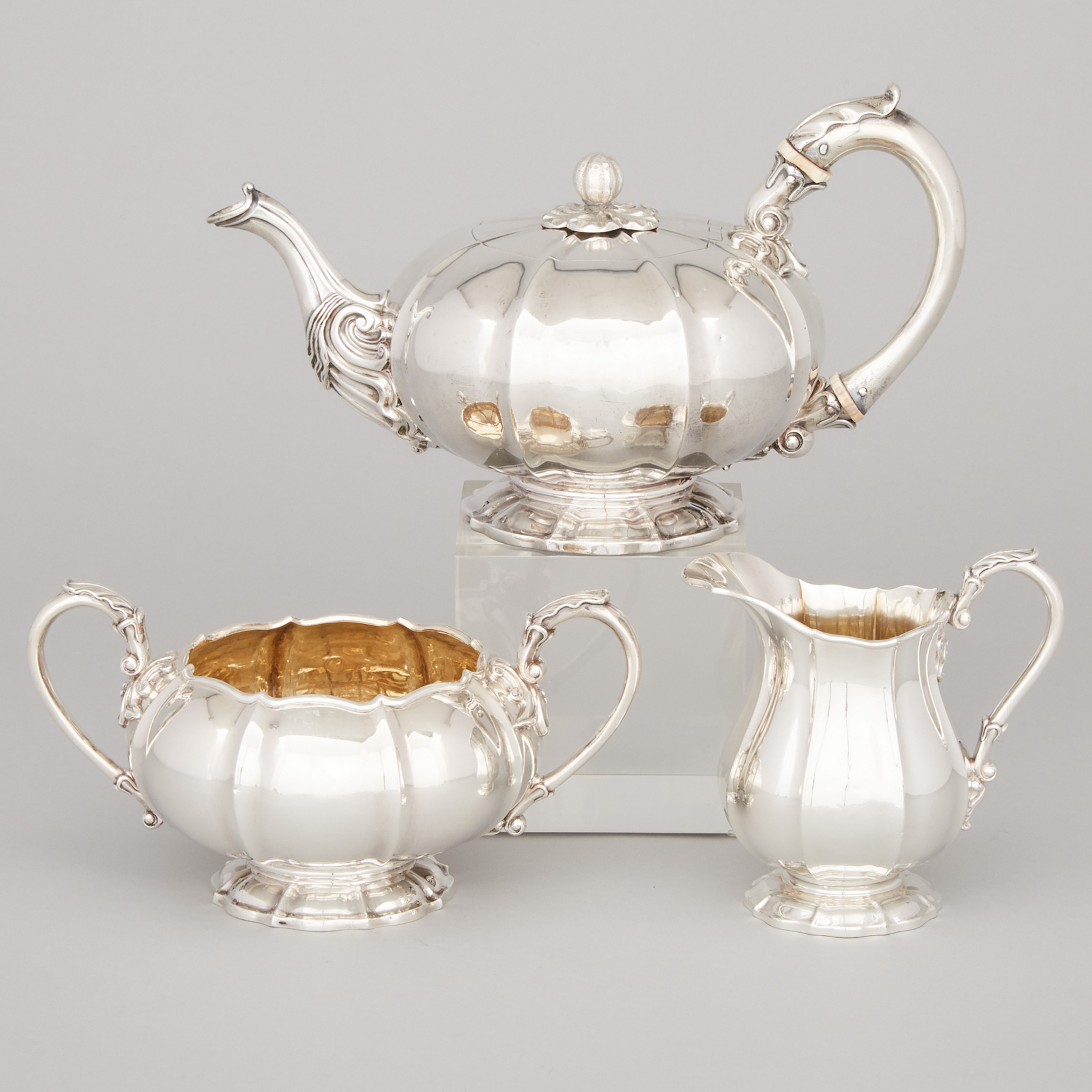 George IV Silver Tea Service, William Easterbrook, London, 1820/21
