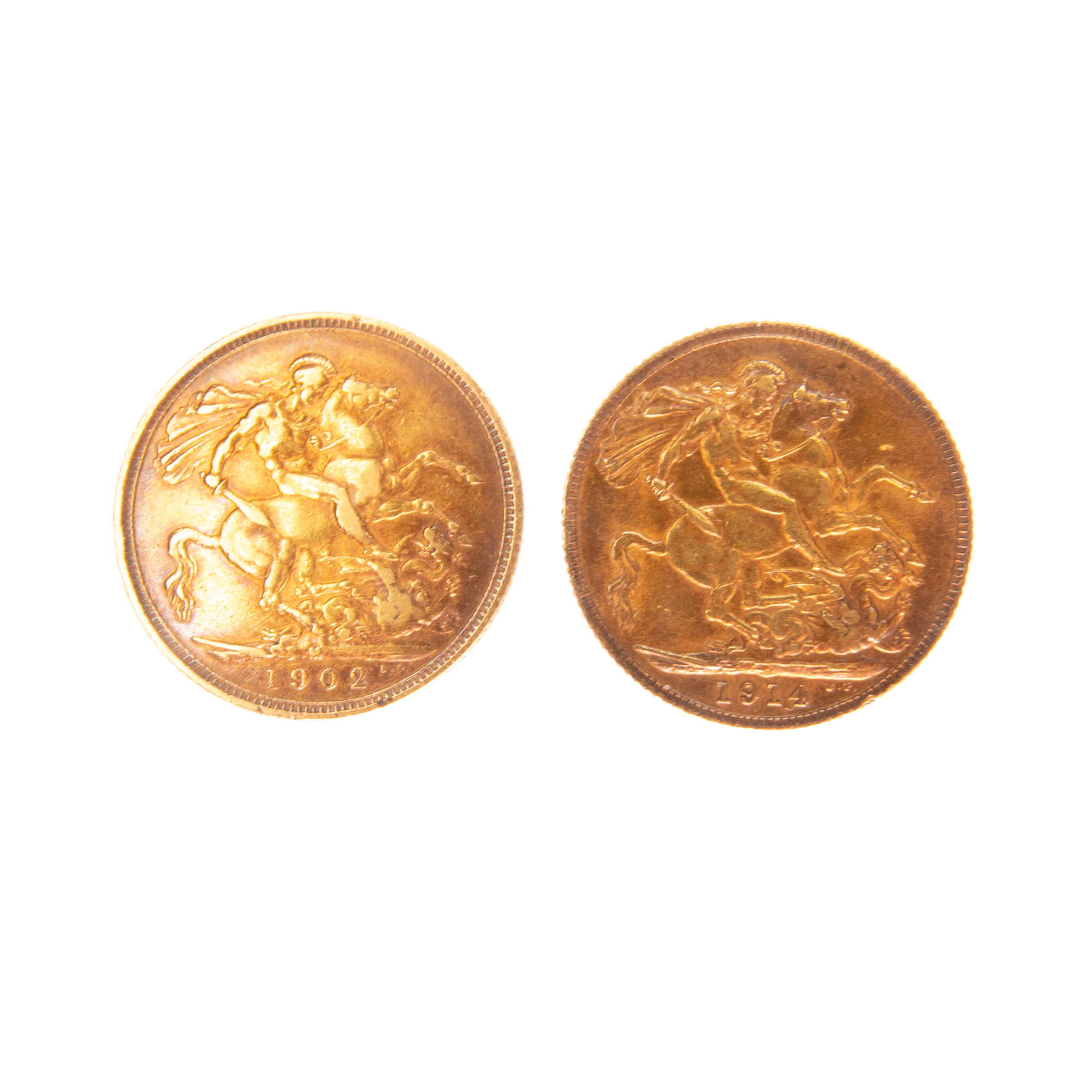 Two British Gold Sovereigns