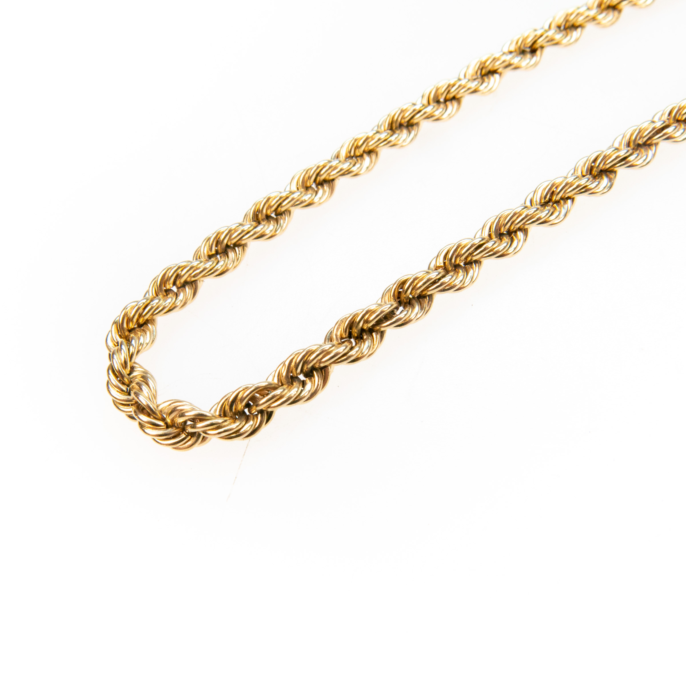 10K Yellow Gold Rope Necklace