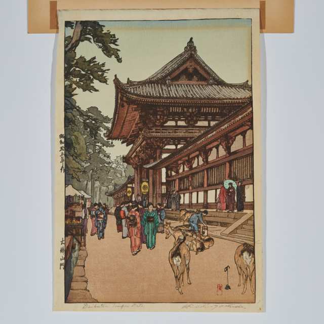 Hiroshi Yoshida (1876-1950), Daibutsu Temple Gate