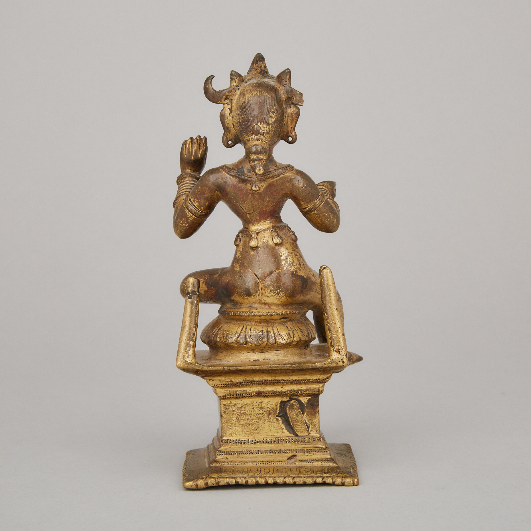 A Gilt Bronze Figure of Kali, India, 17th Century