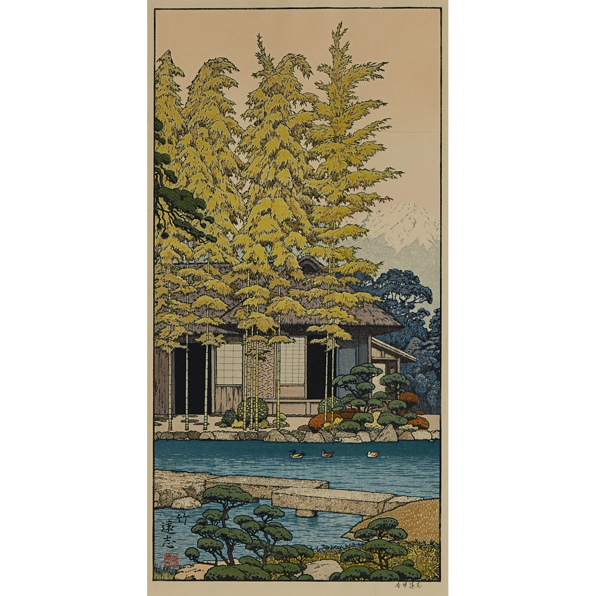Tōshi Yoshida (1911-1995), Pine, Bamboo and Plum
