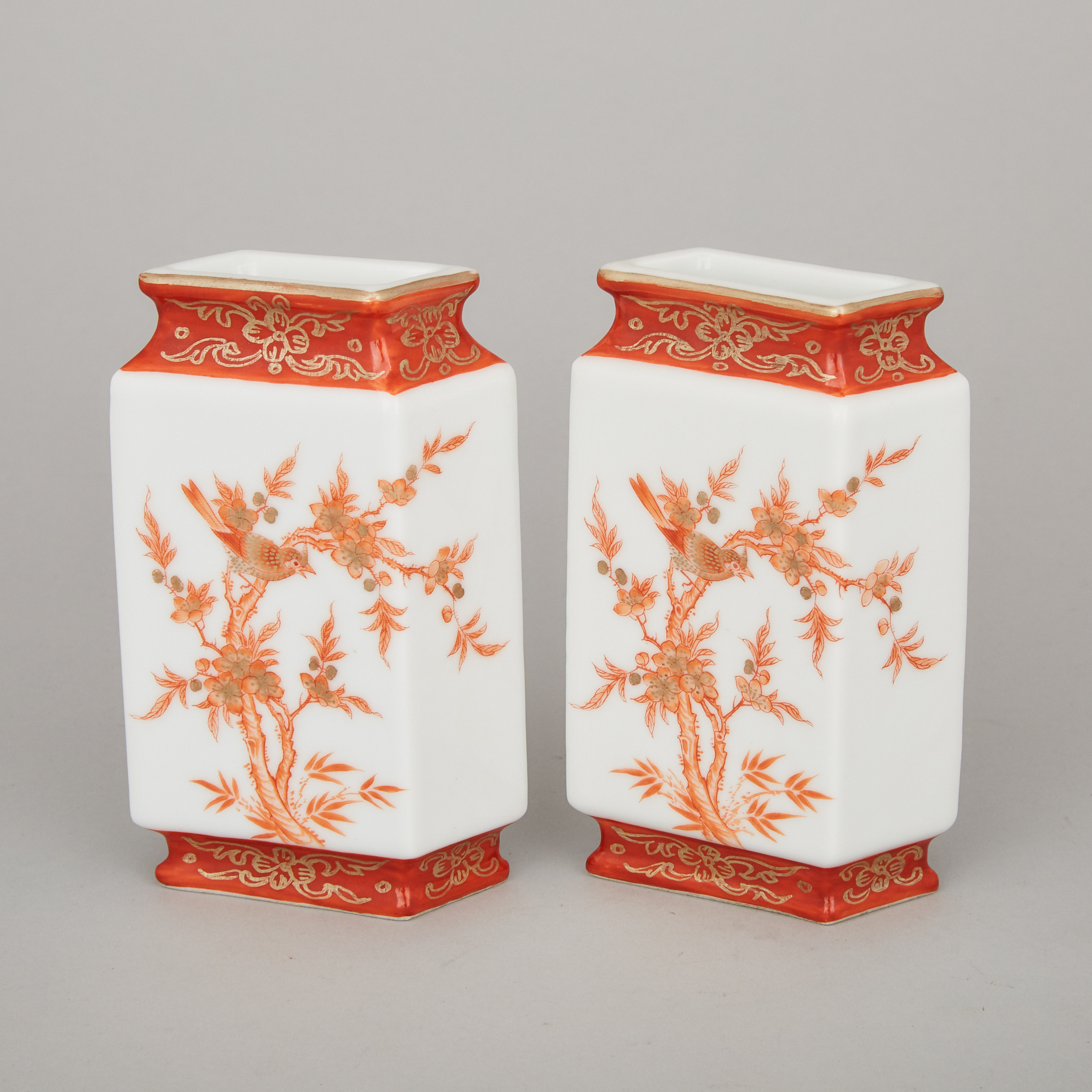 A Pair of Miniature Vases, Qianlong Mark