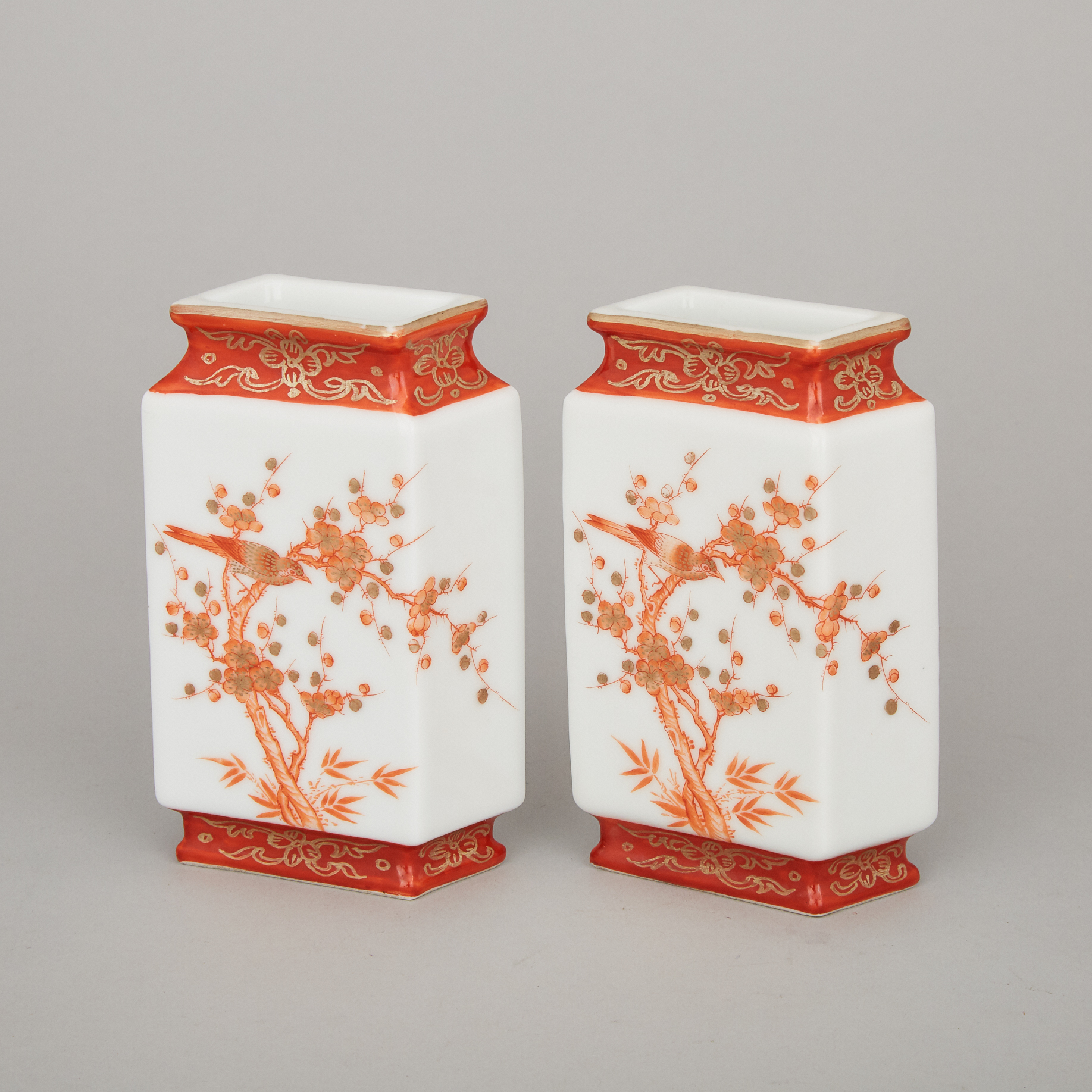 A Pair of Miniature Vases, Qianlong Mark