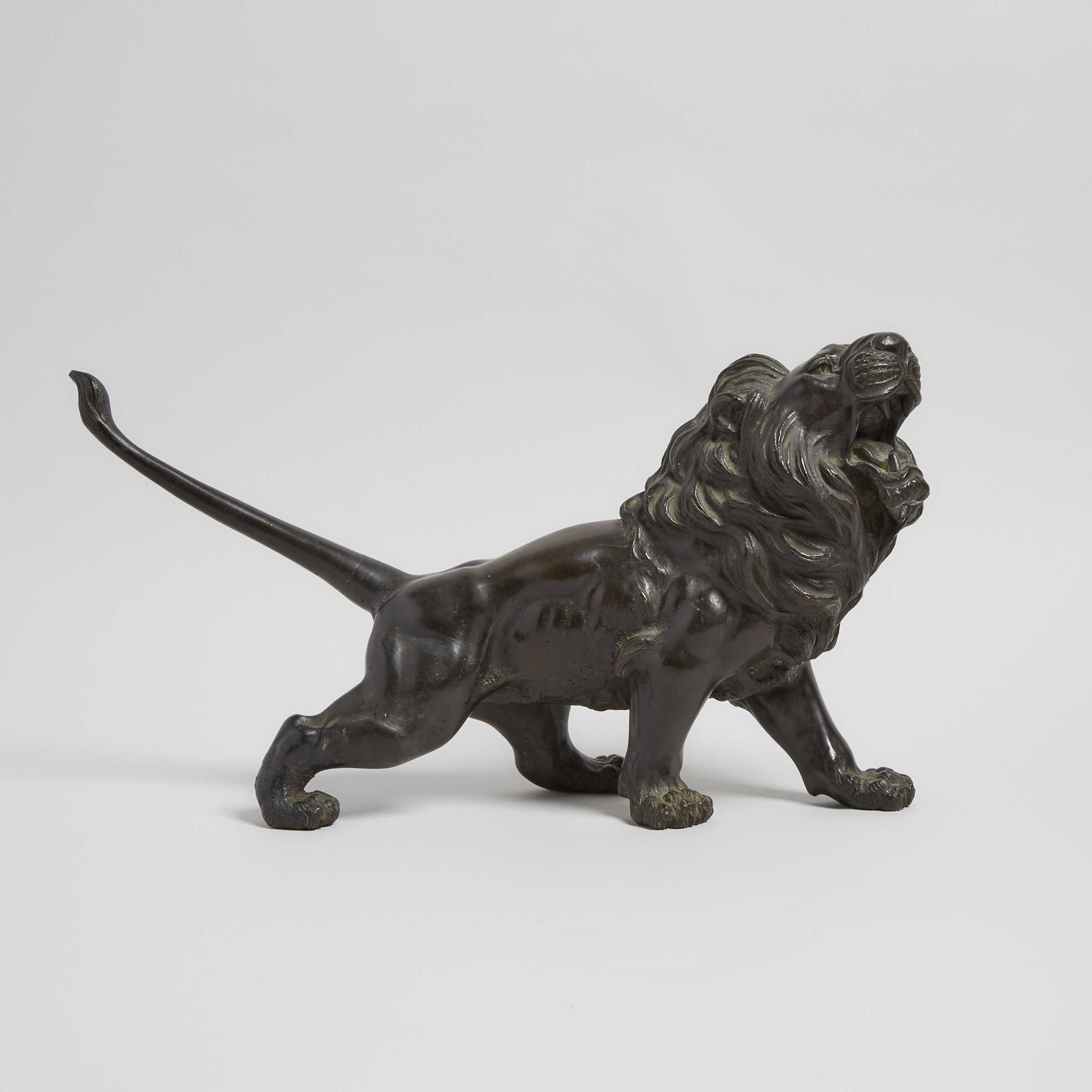 A Japanese Bronze Figure of Lion
