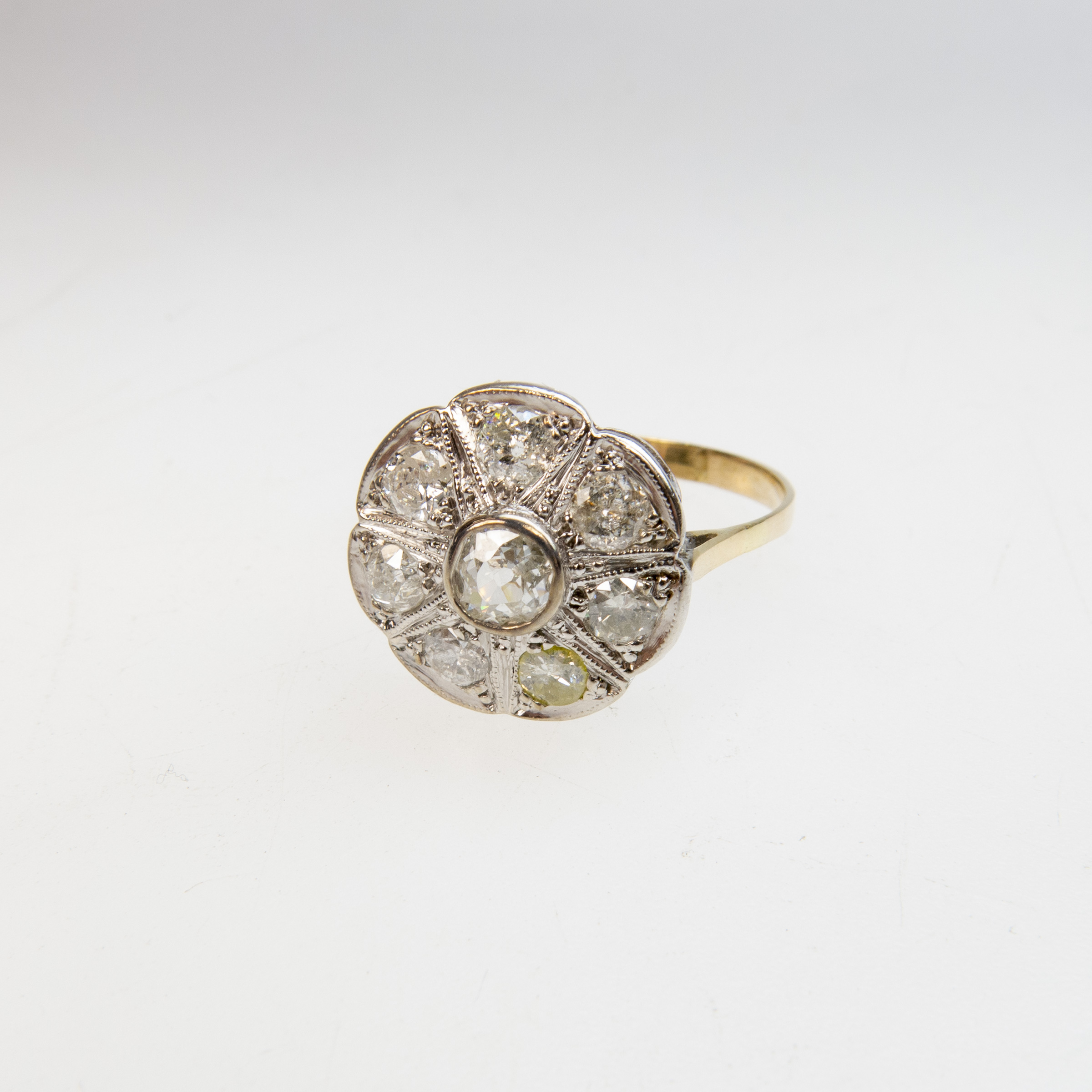 14k Yellow and White Gold Ring