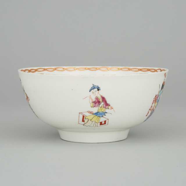 Worcester Chinese Figures Waste Bowl, c.1770