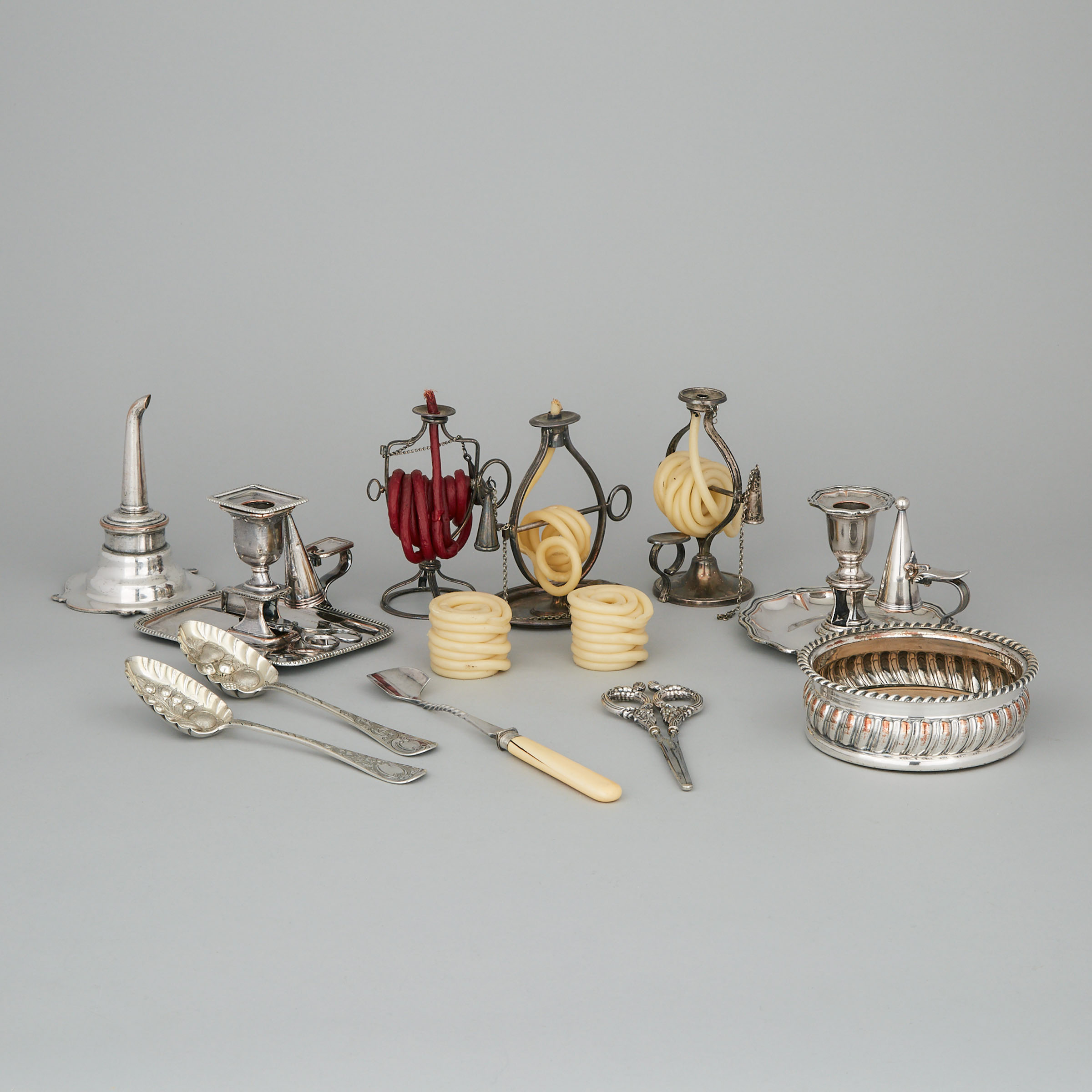 Group of English Silver Plate, mainly 19th century