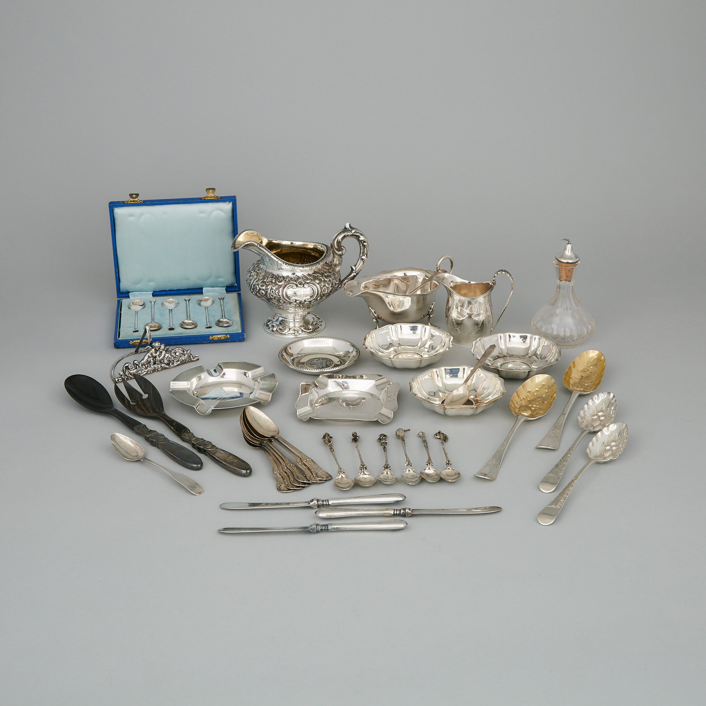 Group of Mainly English Silver, 18th-20th century