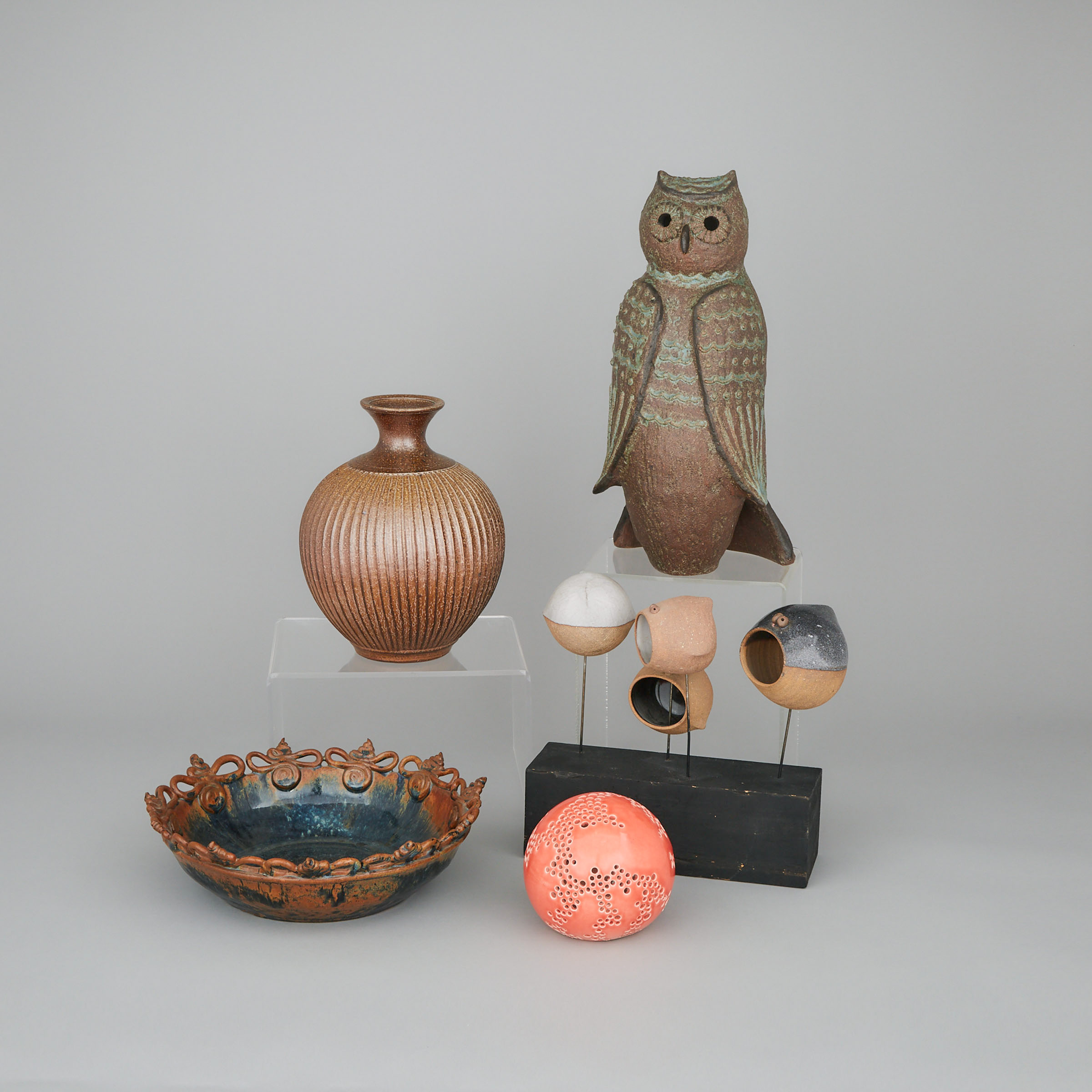 Group of Studio Ceramics, Unidentified, early 21st century