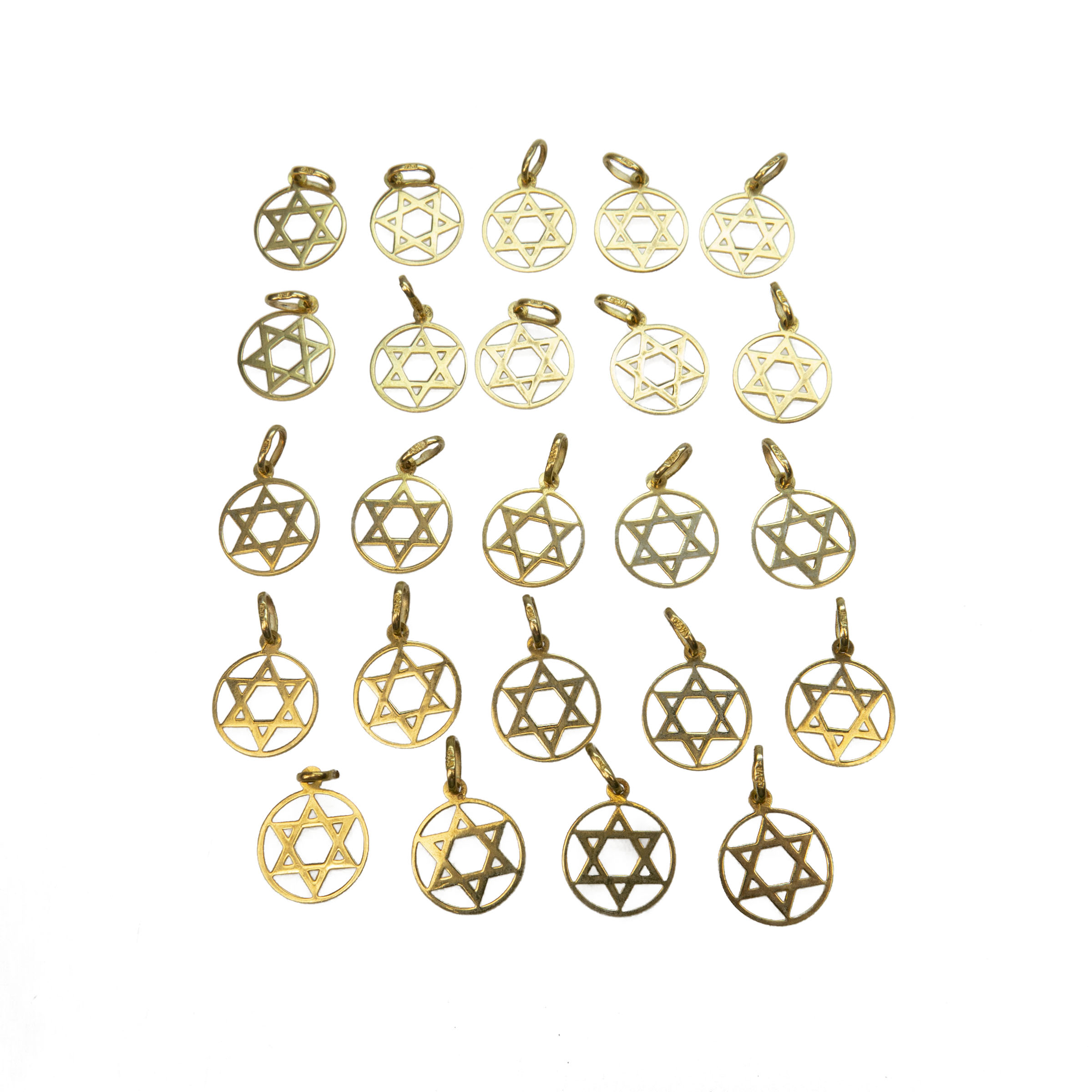 24 X 18K Yellow Gold Charms