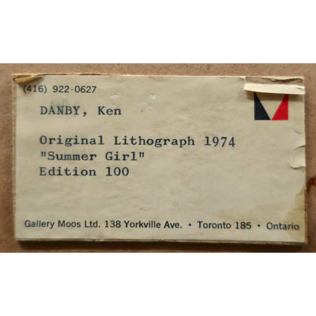 KENNETH (KEN) EDISON DANBY (CANADIAN, 1940-2007)