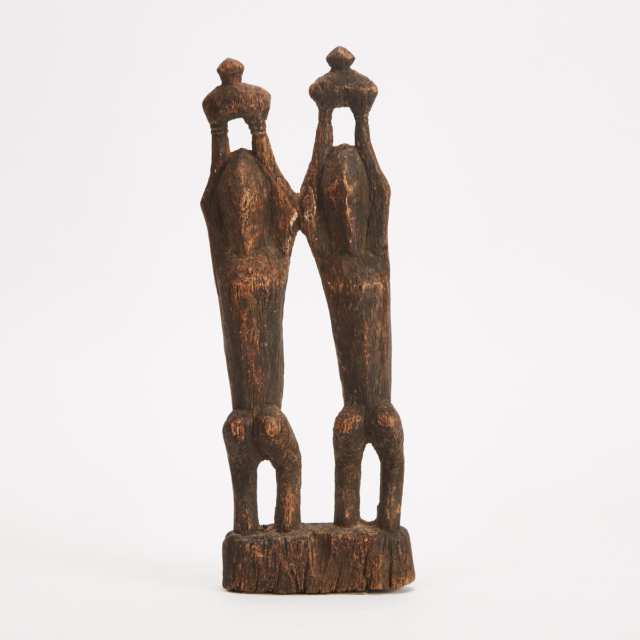 Dogon Tellem Male and Female Ancestral Group, Mali, West Africa