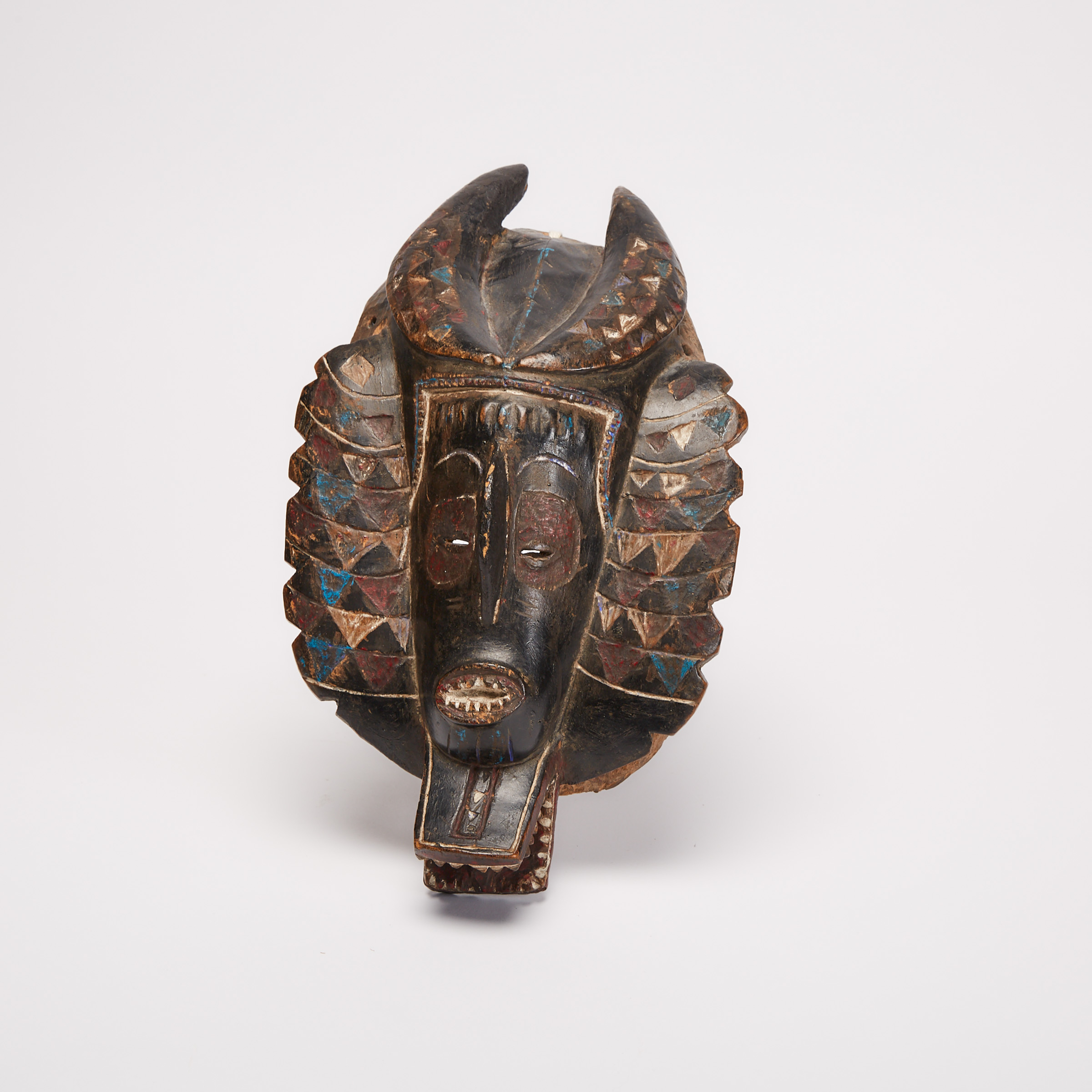Baule Anthropo-zoomorphic Mask, Ivory Coast, West Africa,