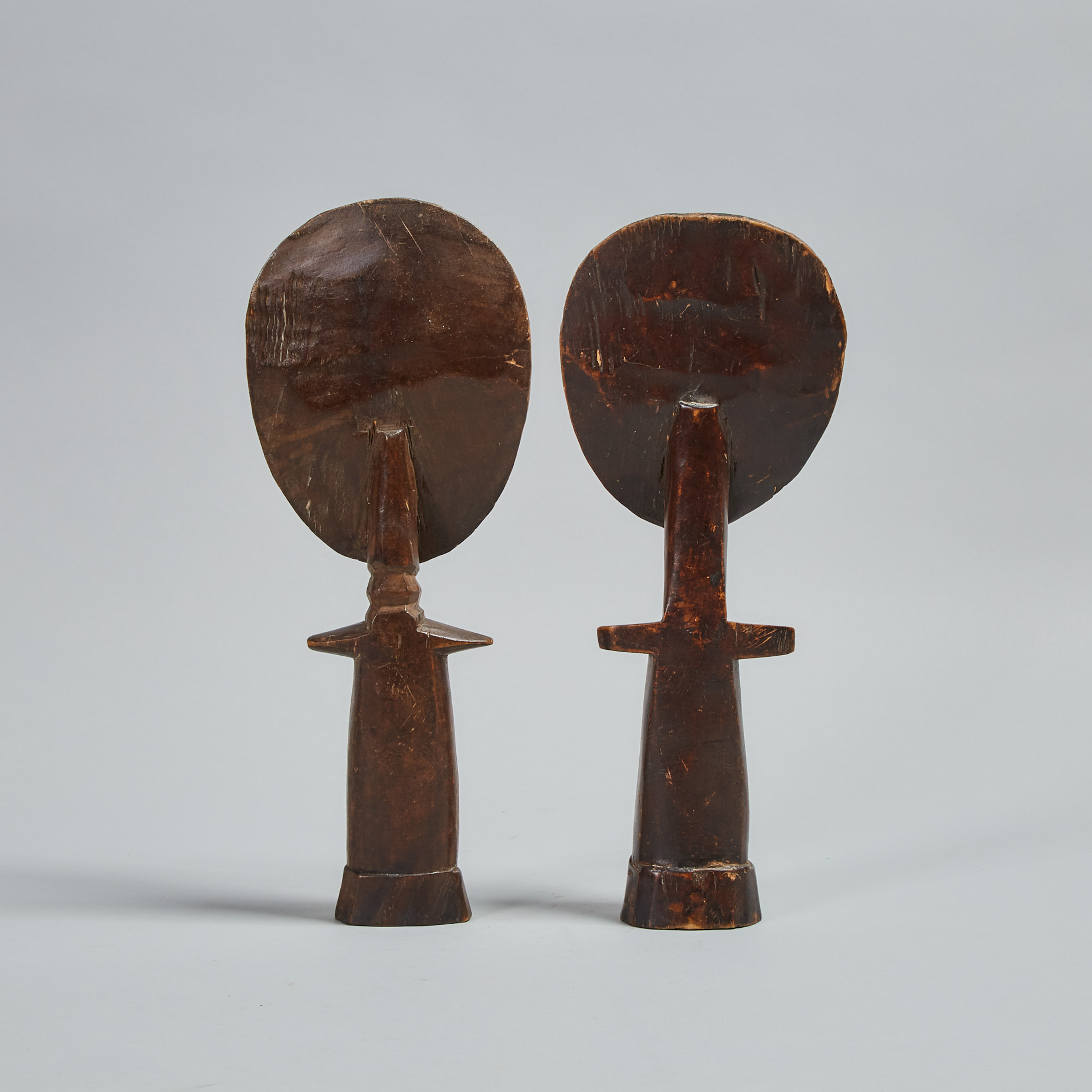 Two Ashanti Akuaba (fertiliy) Dolls, Ghana, West Africa