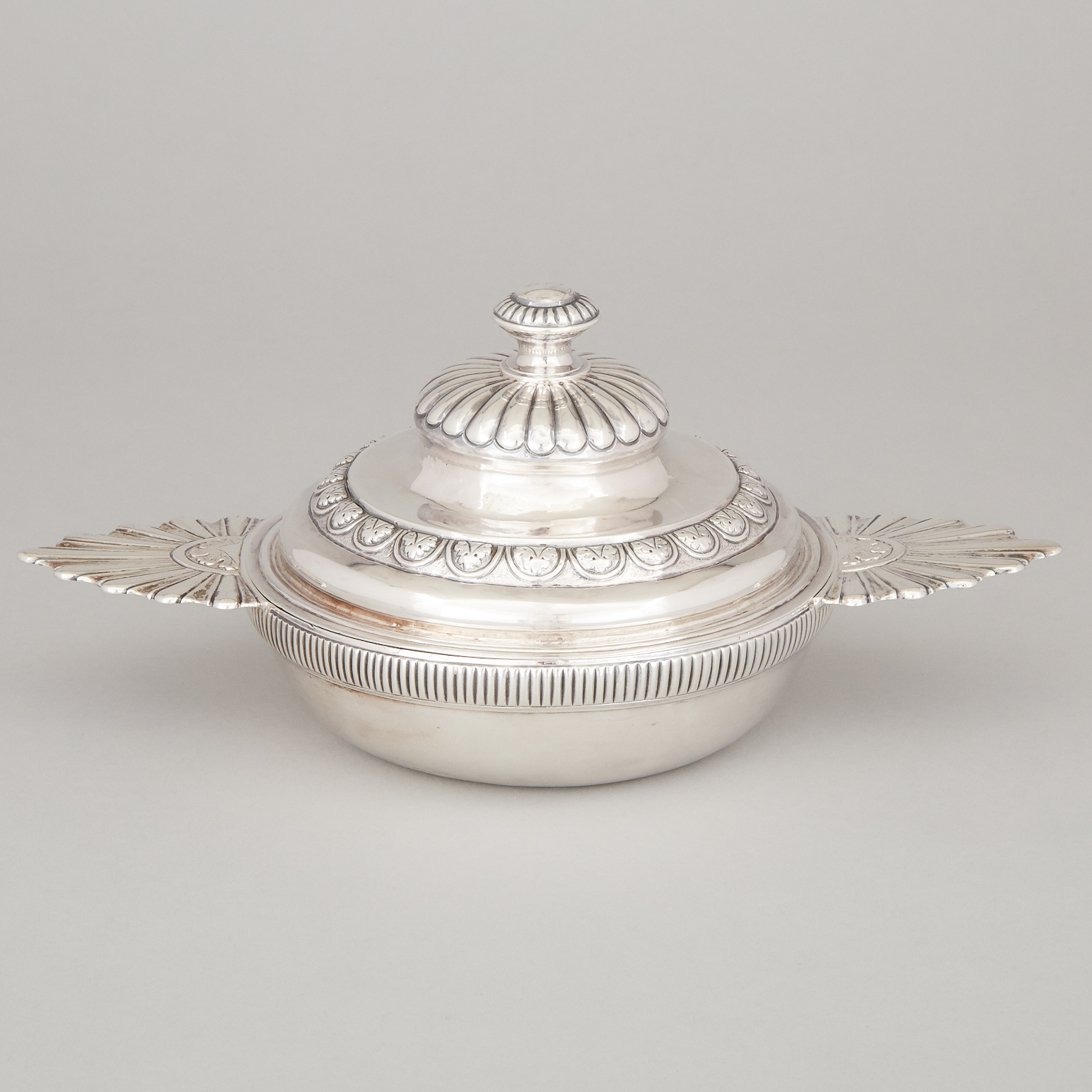 Canadian Silver Covered Ecuelle, Salomon Marion, Montreal, Que., early 19th century