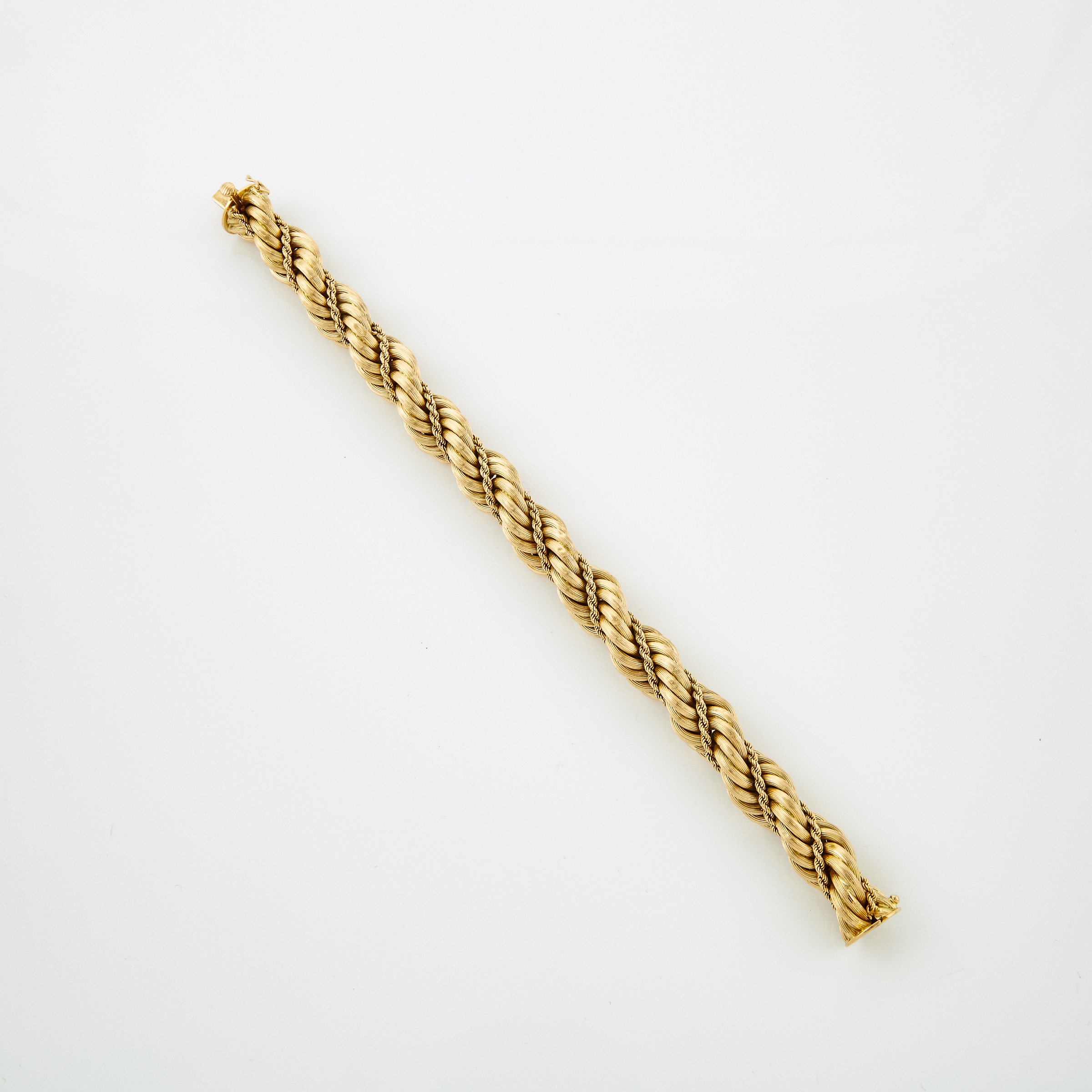 Italian 18k Yellow Gold Rope Bracelet