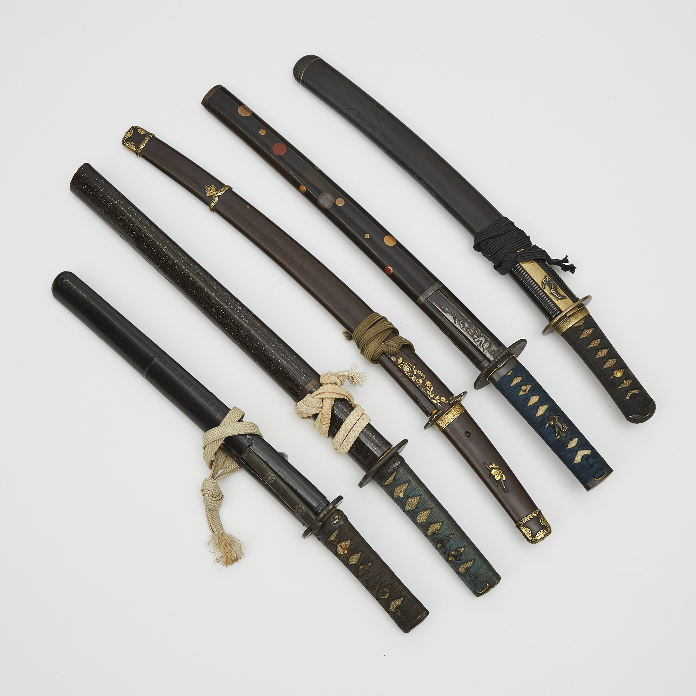 A Group of Five Japanese Swords, 19th/20th Century