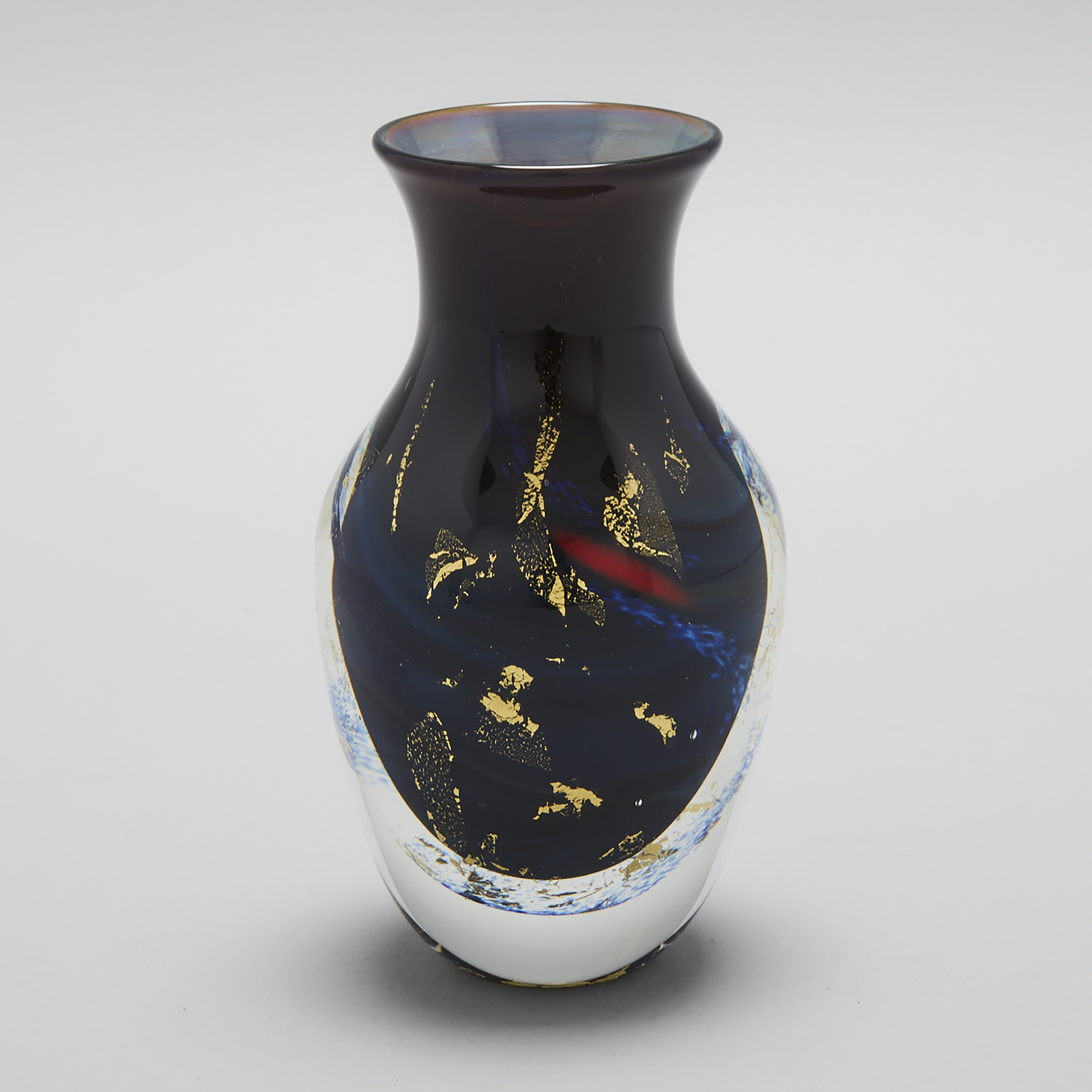 Toan Klein (American/Canadian, b.1949), Internally Decorated Glass Vase, 1987