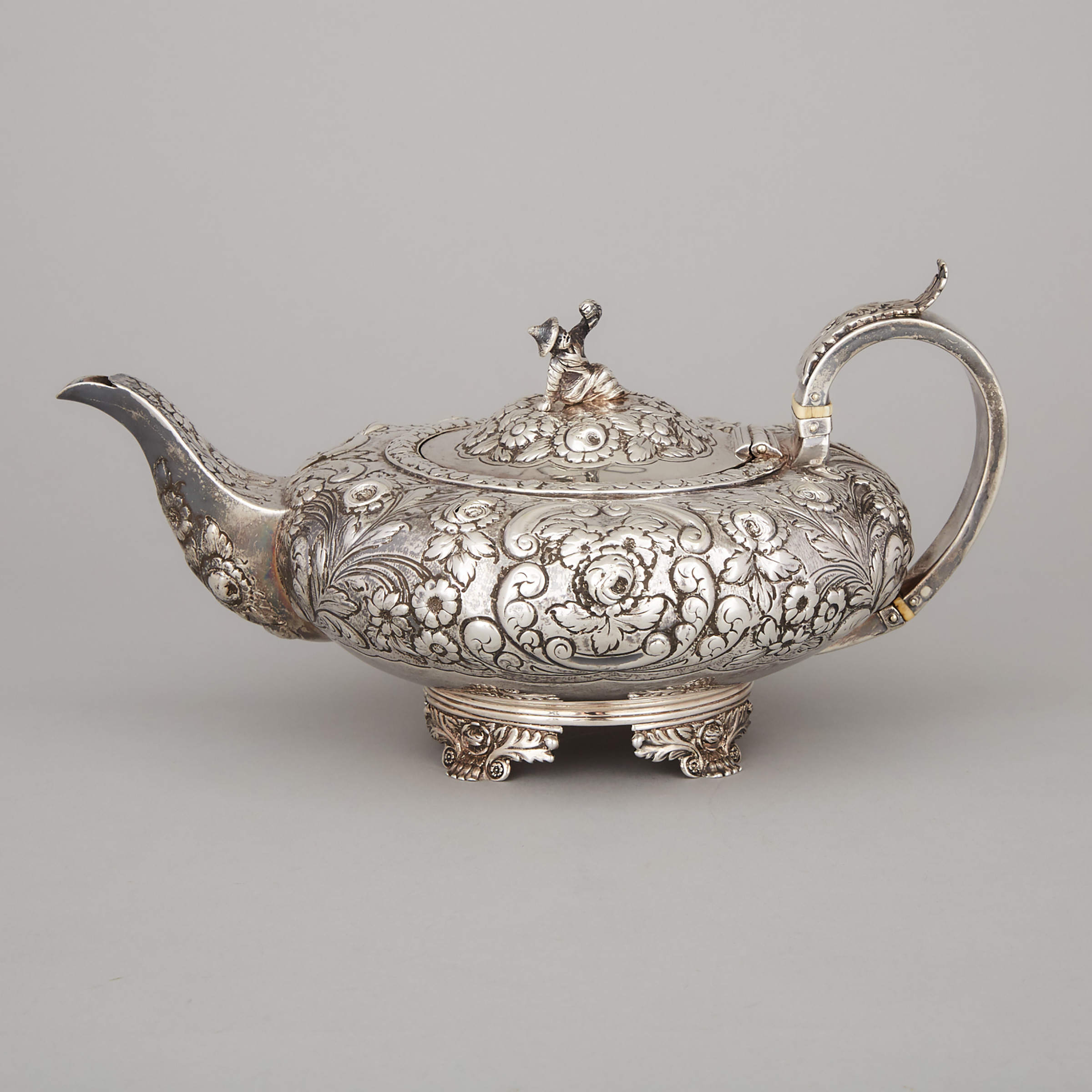 George IV Silver Teapot, Thomas Dicks, London, 1822