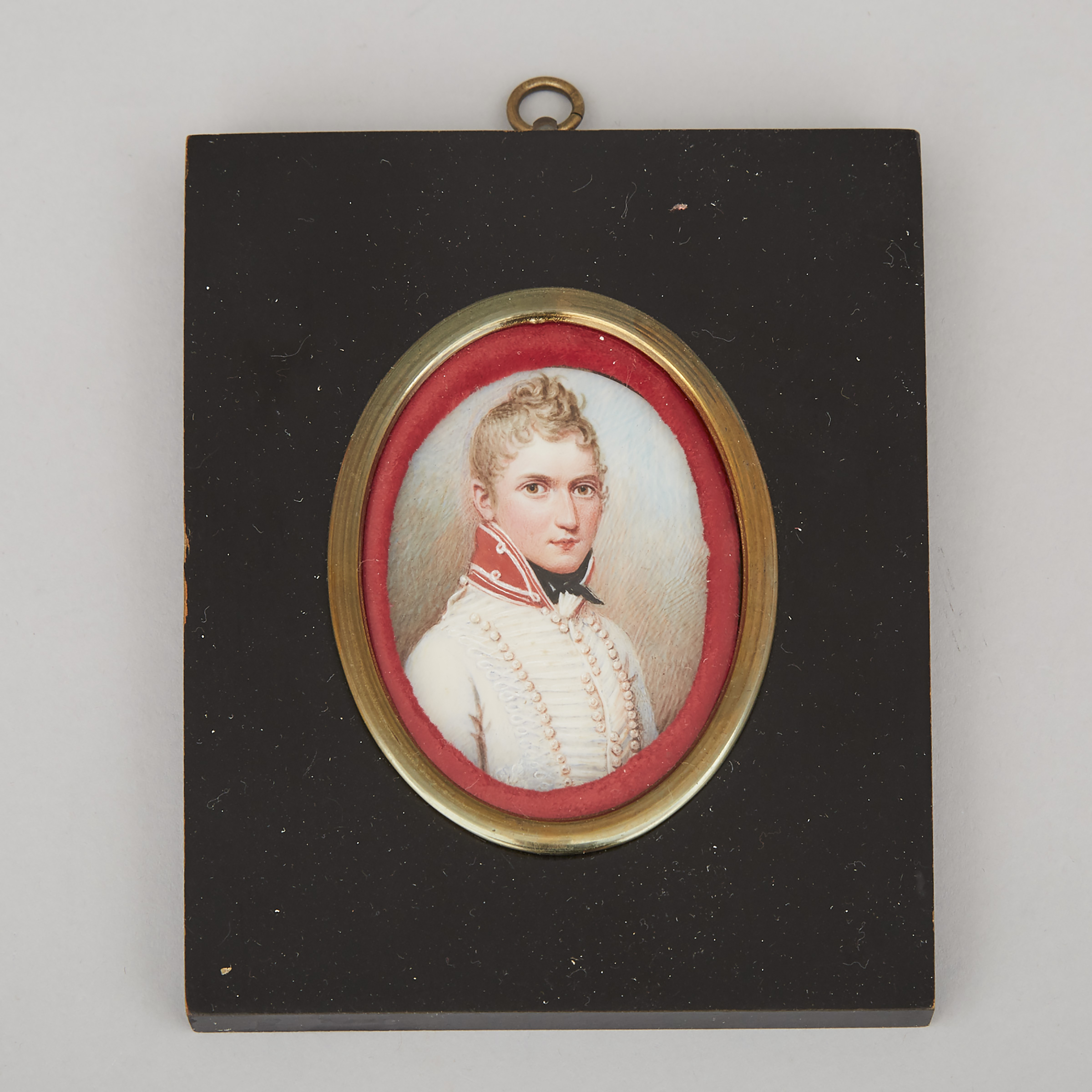 Austrian School Portrait Miniature of a Napoleonic Era Officer, early 19th century