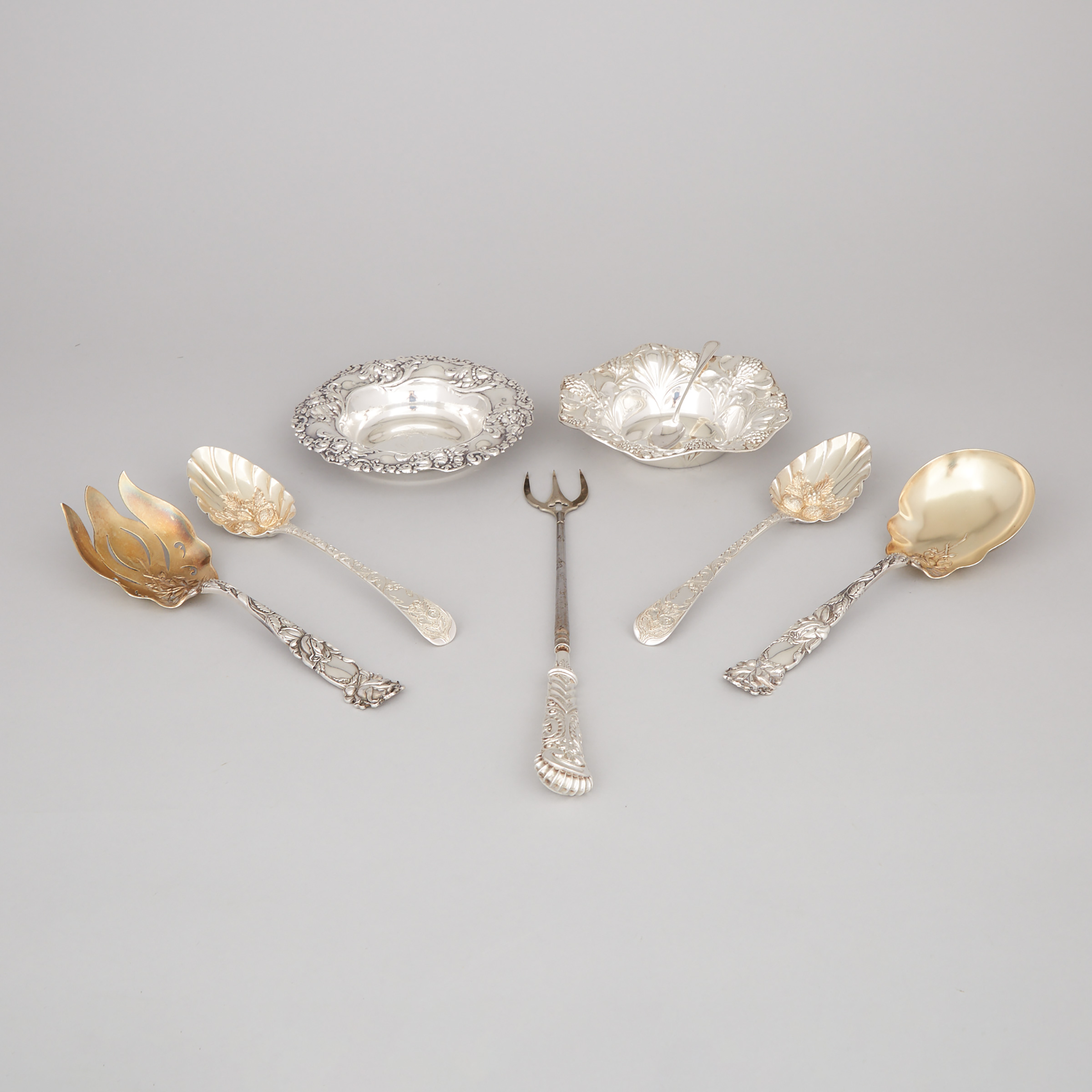 Group of Georgian and North American Silver, 19th/20th century